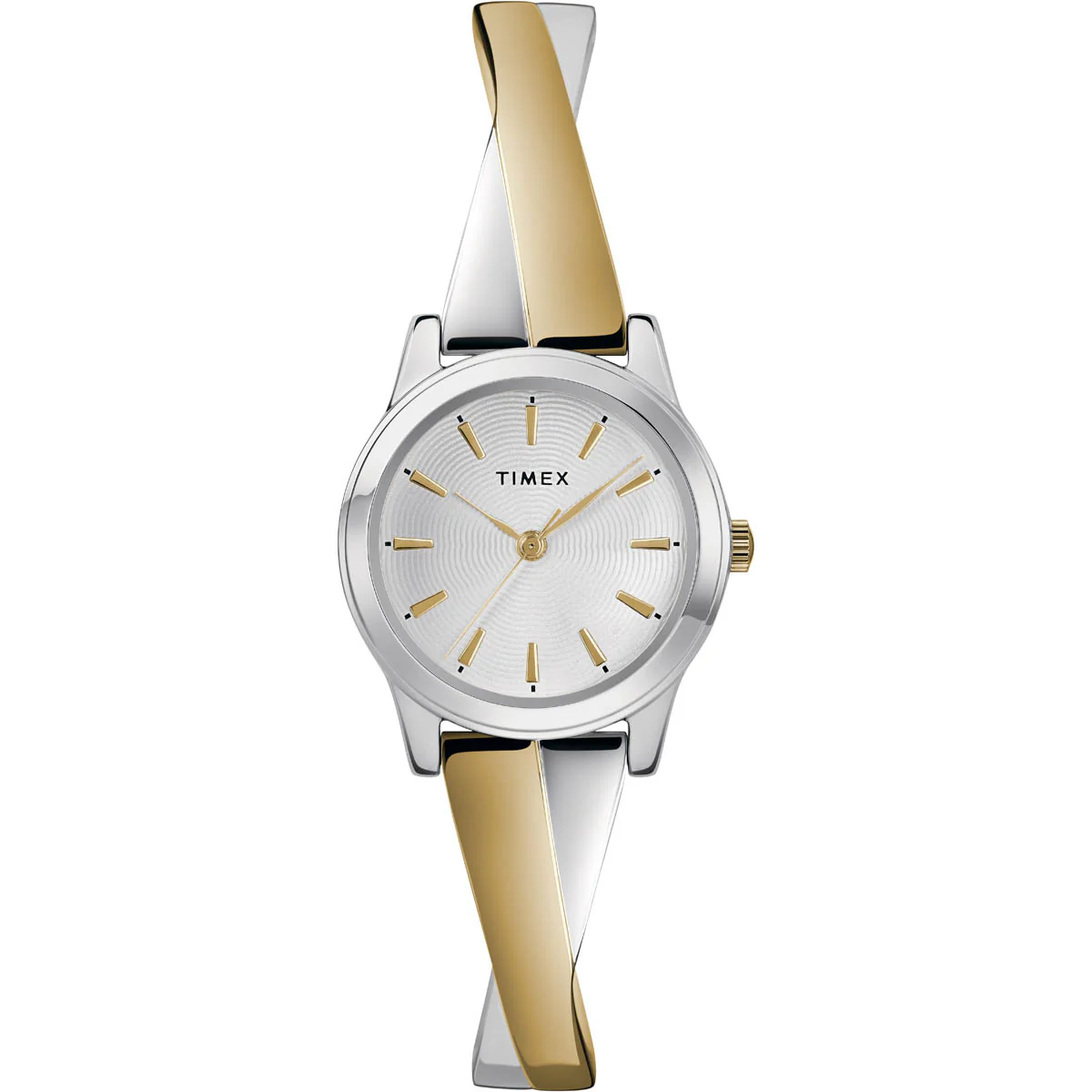 Timex Global Women's Chrome Dial  Case Stainless-Steel-Expansion-Band Function Watch -TW2R98600