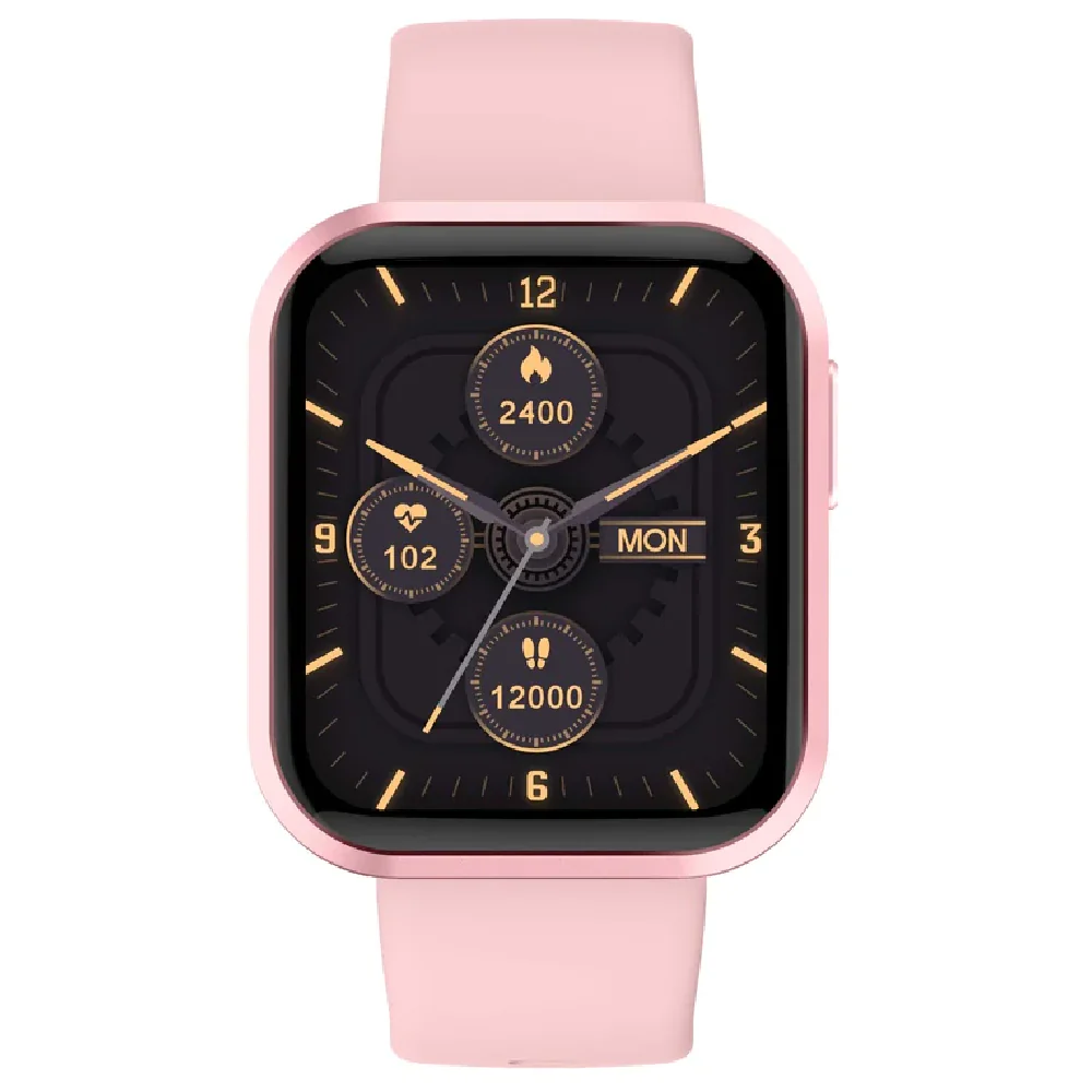 Timex iConnect Calling Smartwatch|1.83 inches (4.64 cm) TFT Display with 240x284 Pixel Resolution|Single Sync Bluetooth Calling|AI Voice Assist|100 Sports Modes|200 Watchfaces|Upto 7 Days Battery (Normal Usage) - TWIXW200T