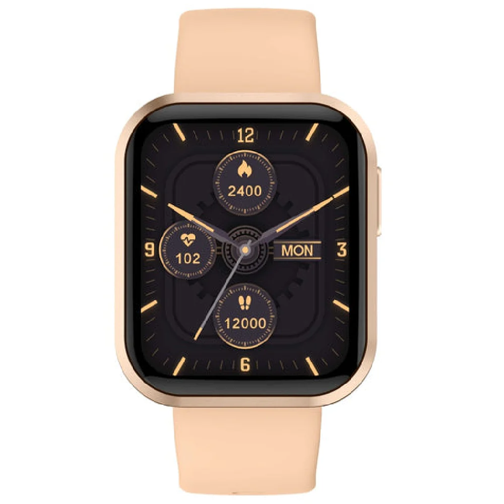 Timex iConnect Calling Smartwatch|1.83 inches (4.64 cm) TFT Display with 240x284 Pixel Resolution|Single Sync Bluetooth Calling|AI Voice Assist|100 Sports Modes|200 Watchfaces|Upto 7 Days Battery (Normal Usage) - TWIXW201T