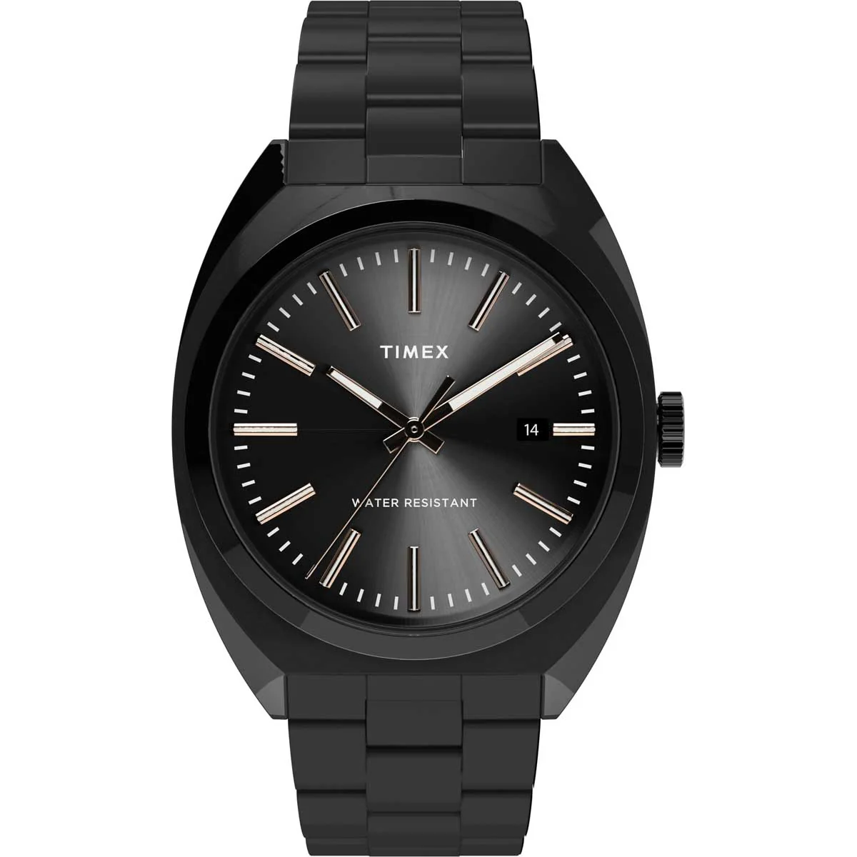 Timex City Collection Men's Quartz Analog Black Dial Other Case Stainless-Steel Function  Watch -TW2U15500