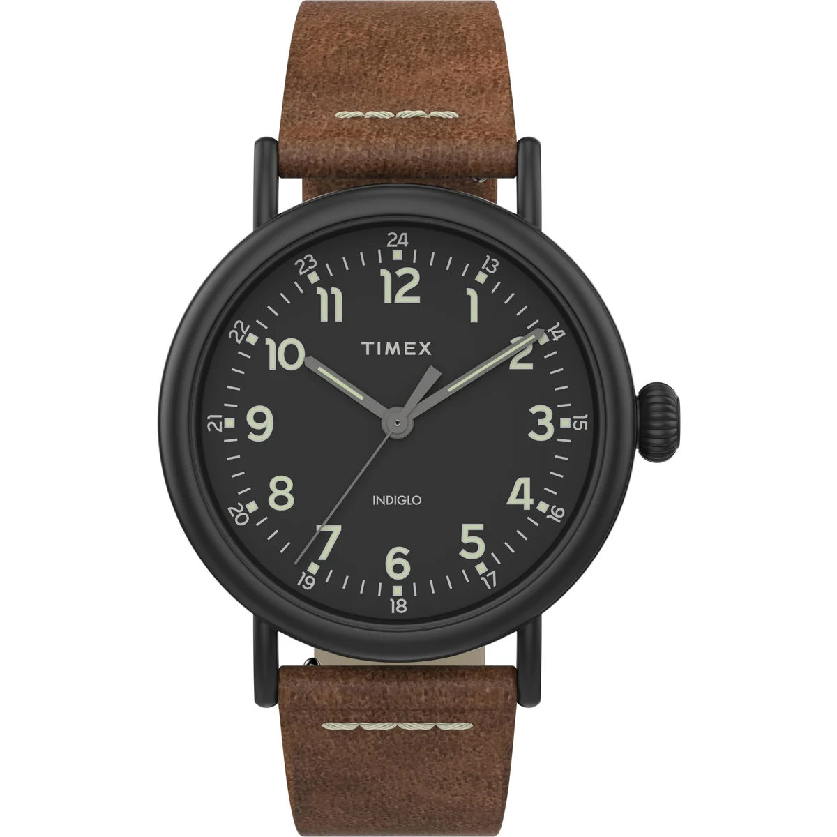 Timex 3 Hands Men's Analog Black Dial Coloured Quartz Watch, Round Dial with 40 mm Case width - TW2T69300UJ