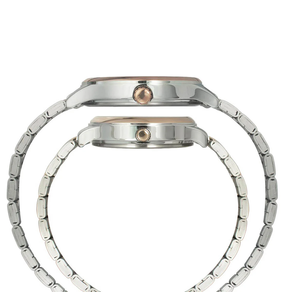 Timex Empera Pairs Silver Dial Round Case Day-Date 3 Hands Function Watch -TW00PR285 - Image 5