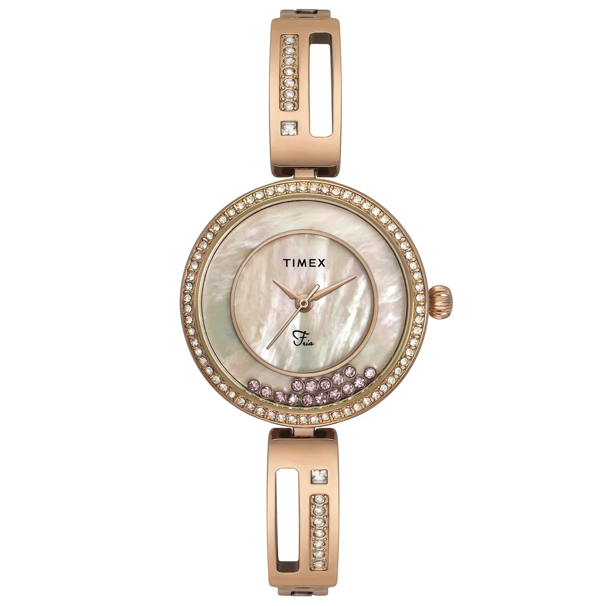 Timex Fria Women Off White Round Analog Watch - TWEL16501