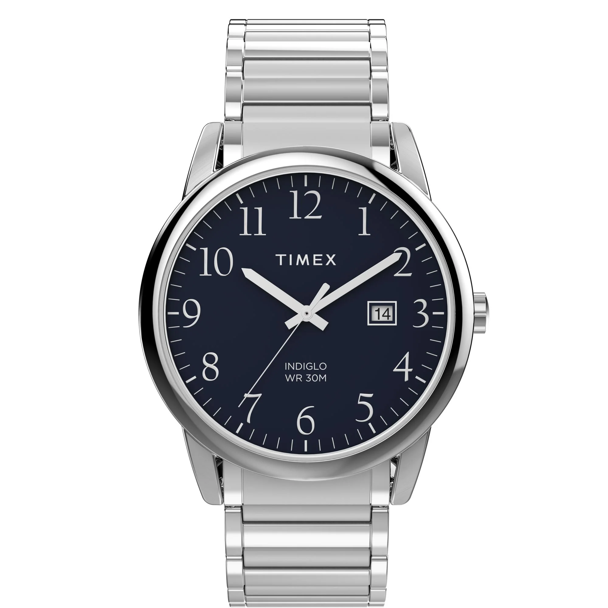 Timex Easy Reader Round 40mm Blue Dial Analog Men Watch - TW2W52200JQ