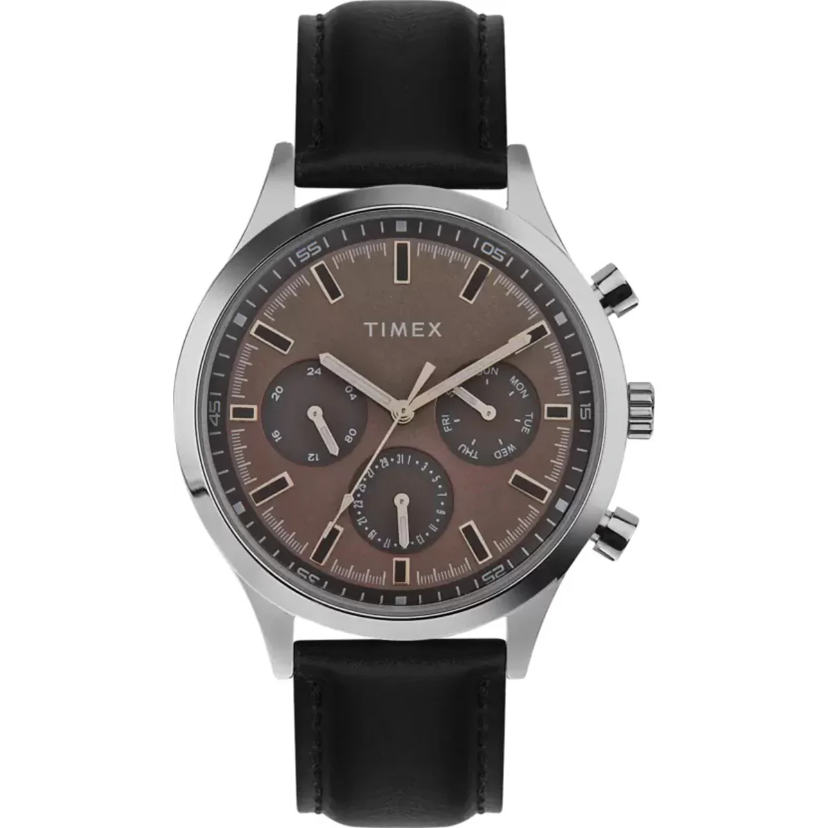 Timex Fashion Collection Premium Quality Multifunction Men Analog Grey Dial Coloured Quartz Watch, Round Dial with 43mm Case width - TWHG03SMU18