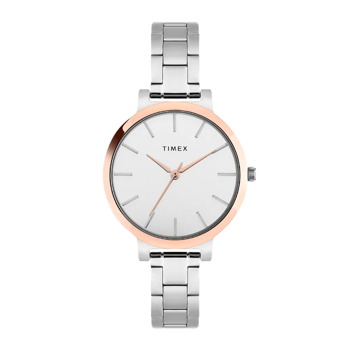 Timex Fashion Collection Premium Quality Women Analog Silver Dial Coloured Quartz Watch, Round Dial with 34.3mm Case width - TWHL41SMU04