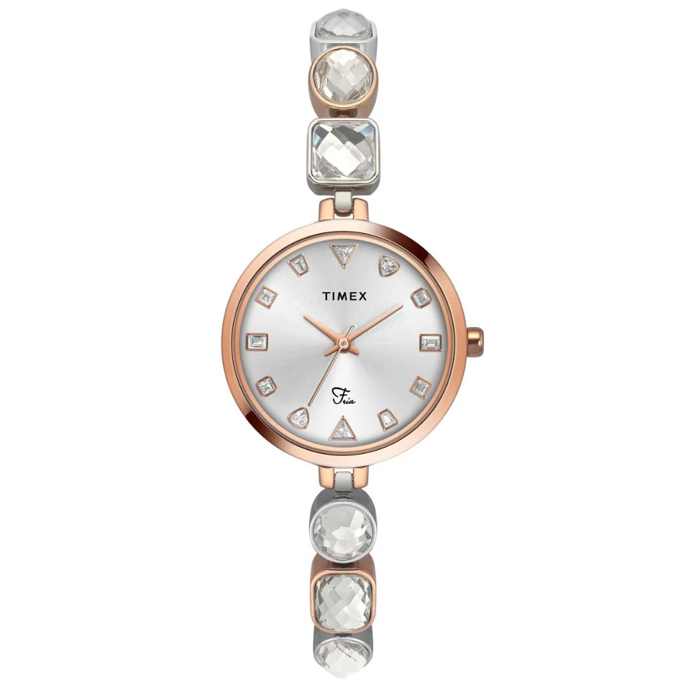 Timex Fria Women White Round Analog Watch - TWEL17302