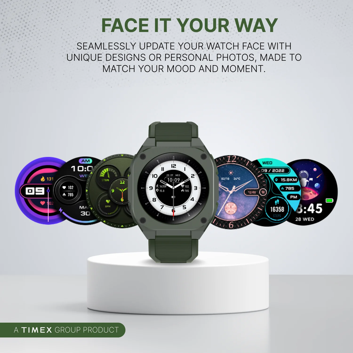 TIMEX Smart Halo 1.32(3.3cm) AMOLED Display with BT Calling Smartwatch for Unisex - TWTXW1101T - Image 6