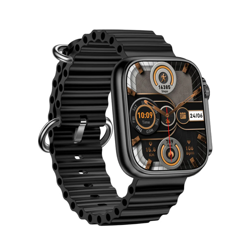 Timex iConnect Edge 1.83 inches (4.64 cm) Display with Functional Crown and BT Calling Smartwatch For Unisex - TWIXW700T