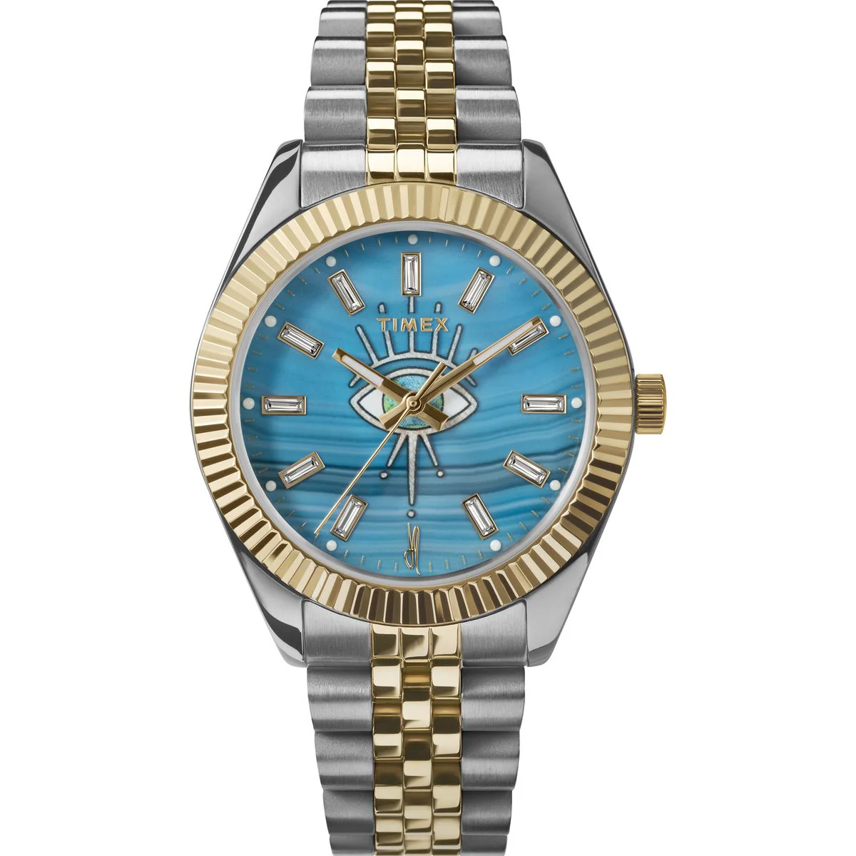 Timex x Jacquie Aiche 36mm Stainless Steel Bracelet Watch