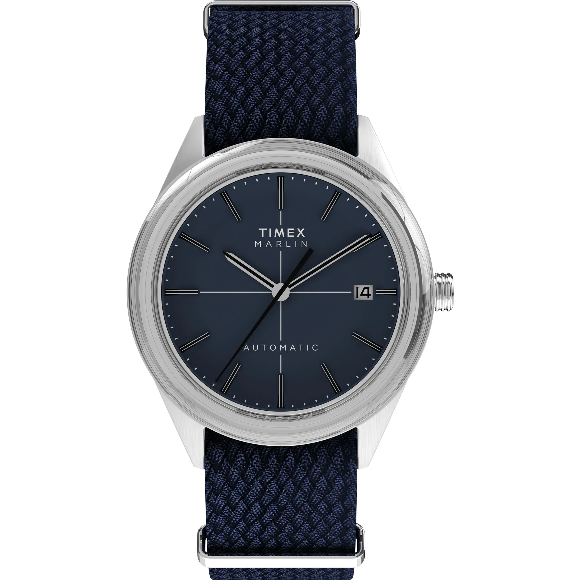 TIMEX Marlin Jet Blue Round Dial Mechanical Automatic Men's Watch - TW2Y24500UJ