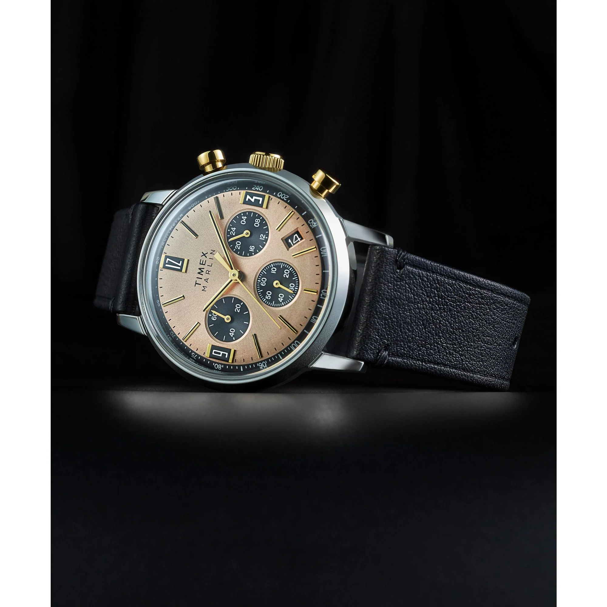 TIMEX Marlin Men Champagne Round Dial Analog Watch - TW2W60300UJ - Image 2