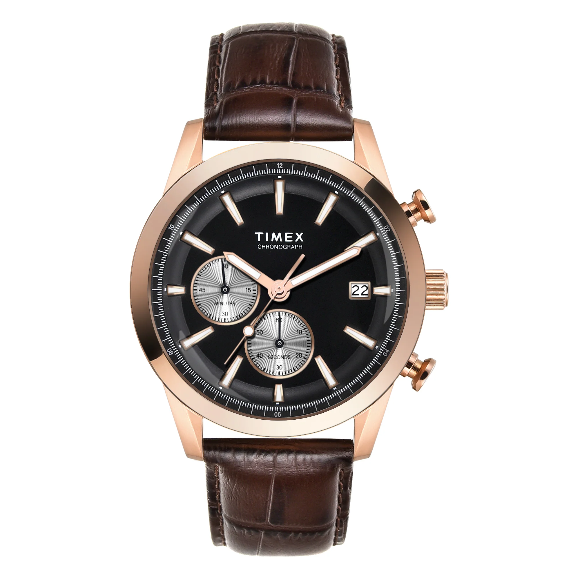 TIMEX Men Black Round Chronograph Dial Analog Watch - TWEG17612