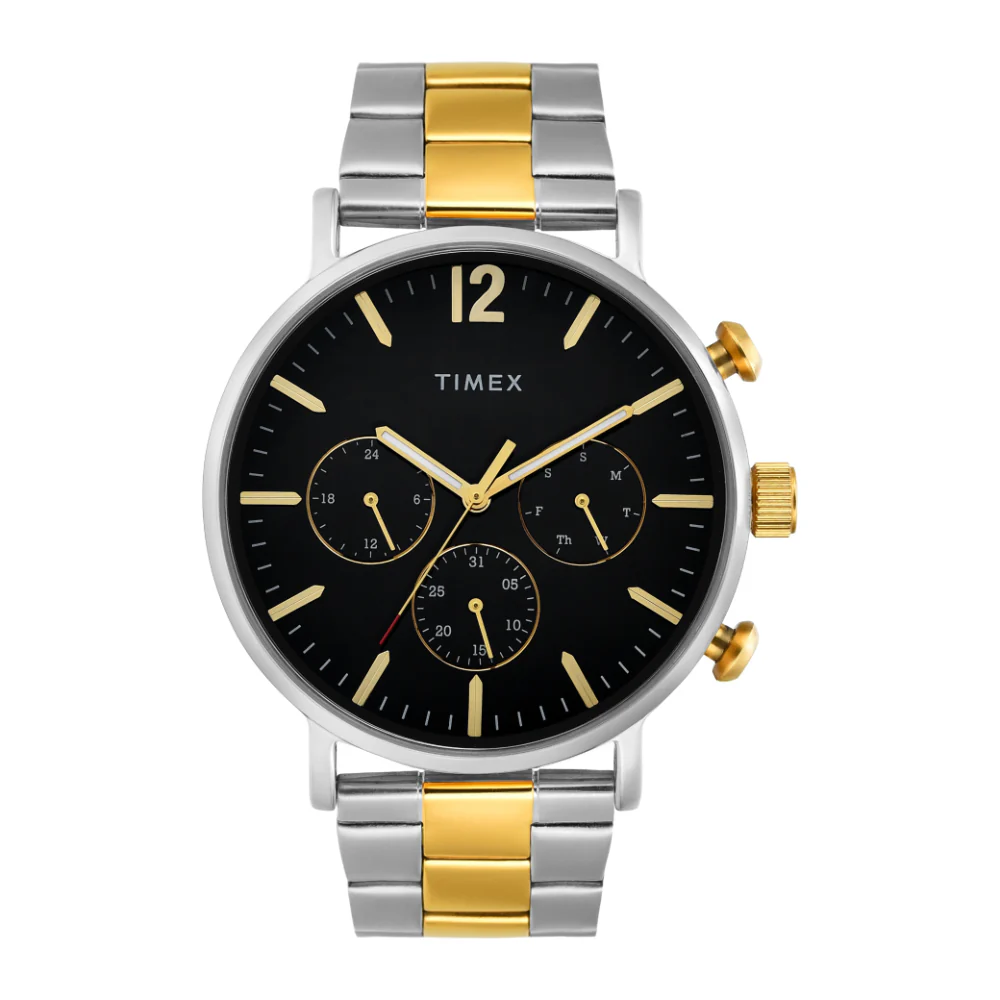 Timex Men Black Round Multifunction Dial Watch- TWEG20027