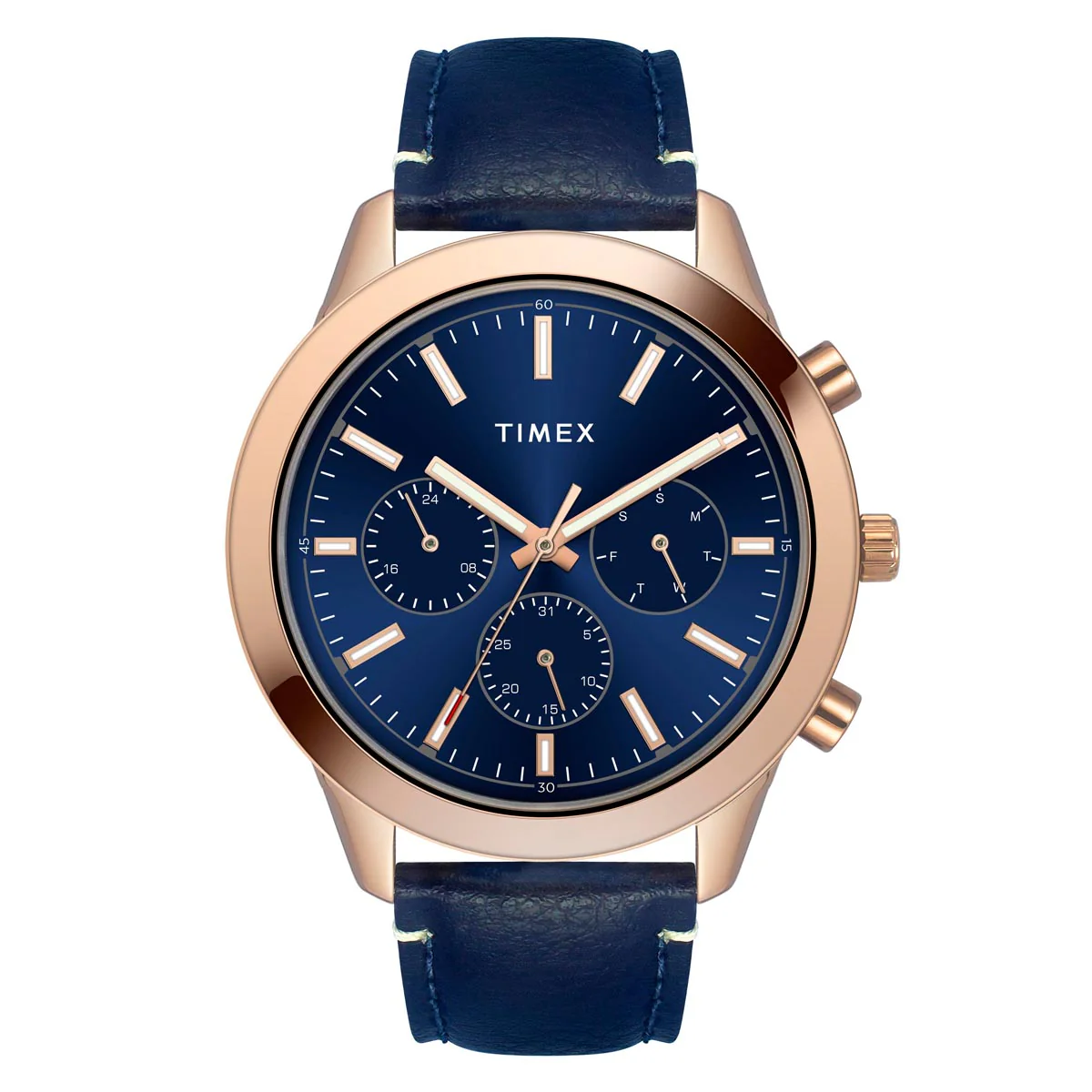 Timex Men Blue Round Analog Watch- TWEG185SMU07