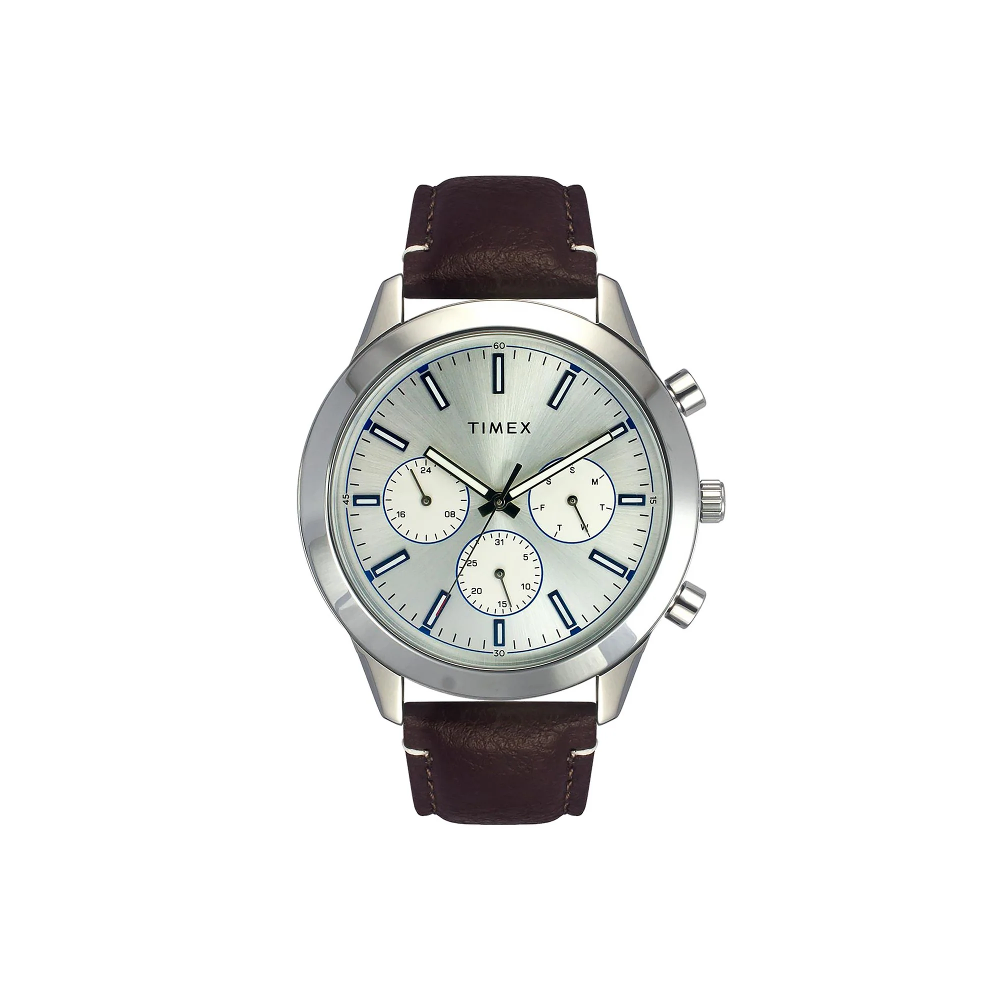 TIMEX Men Silver Round Dial Analog Watch - TWEG185SMU05