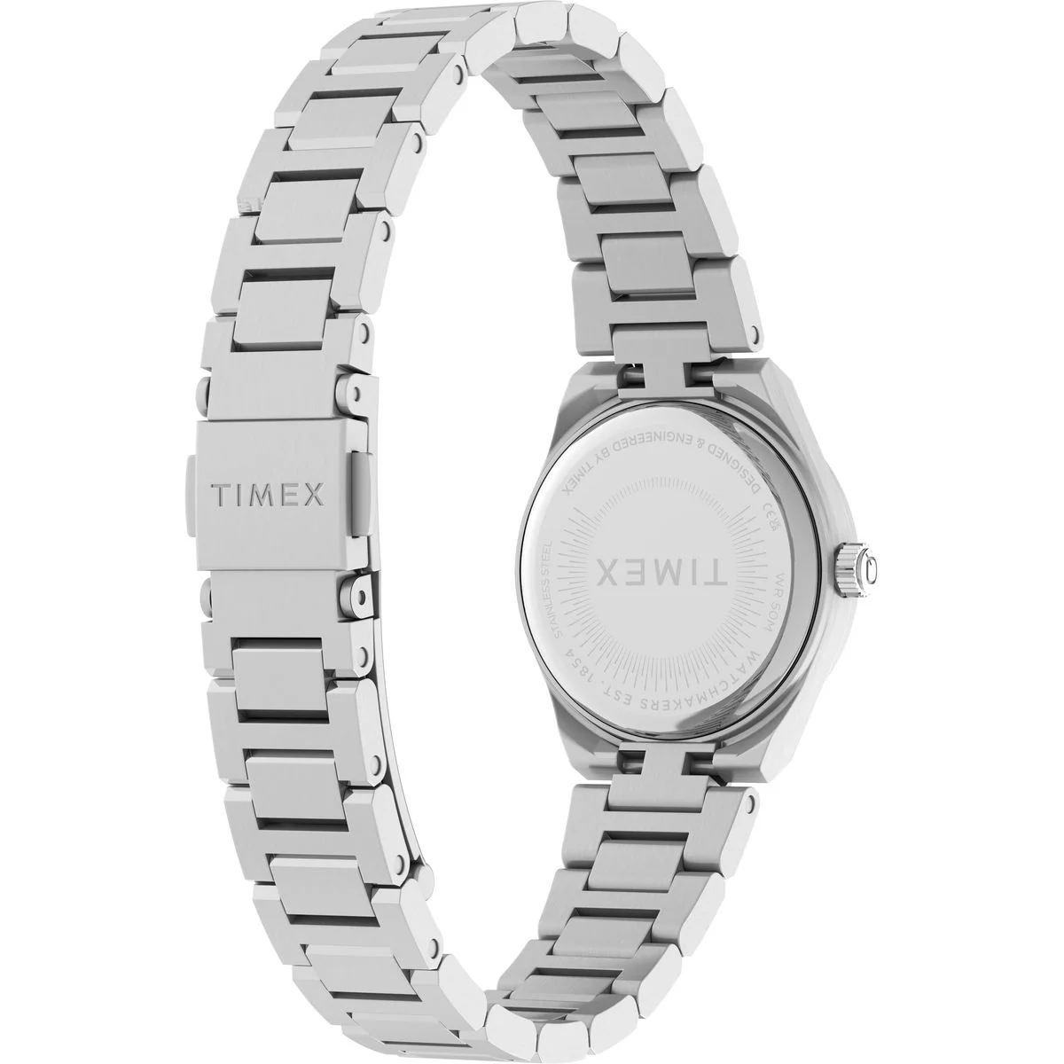 Timex Q Round 24mm Silver Dial Analog Women Watch - TW2Y68500UJ - Image 5