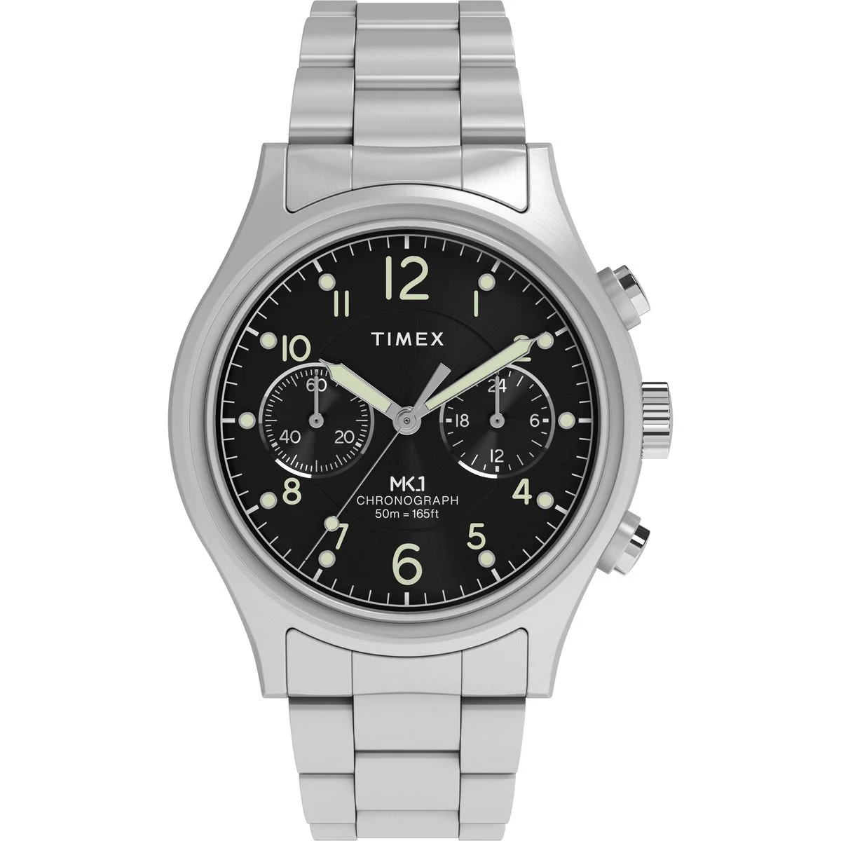 Timex Round 40mm Black Dial Analog Men Watch - TW2Y71000UJ