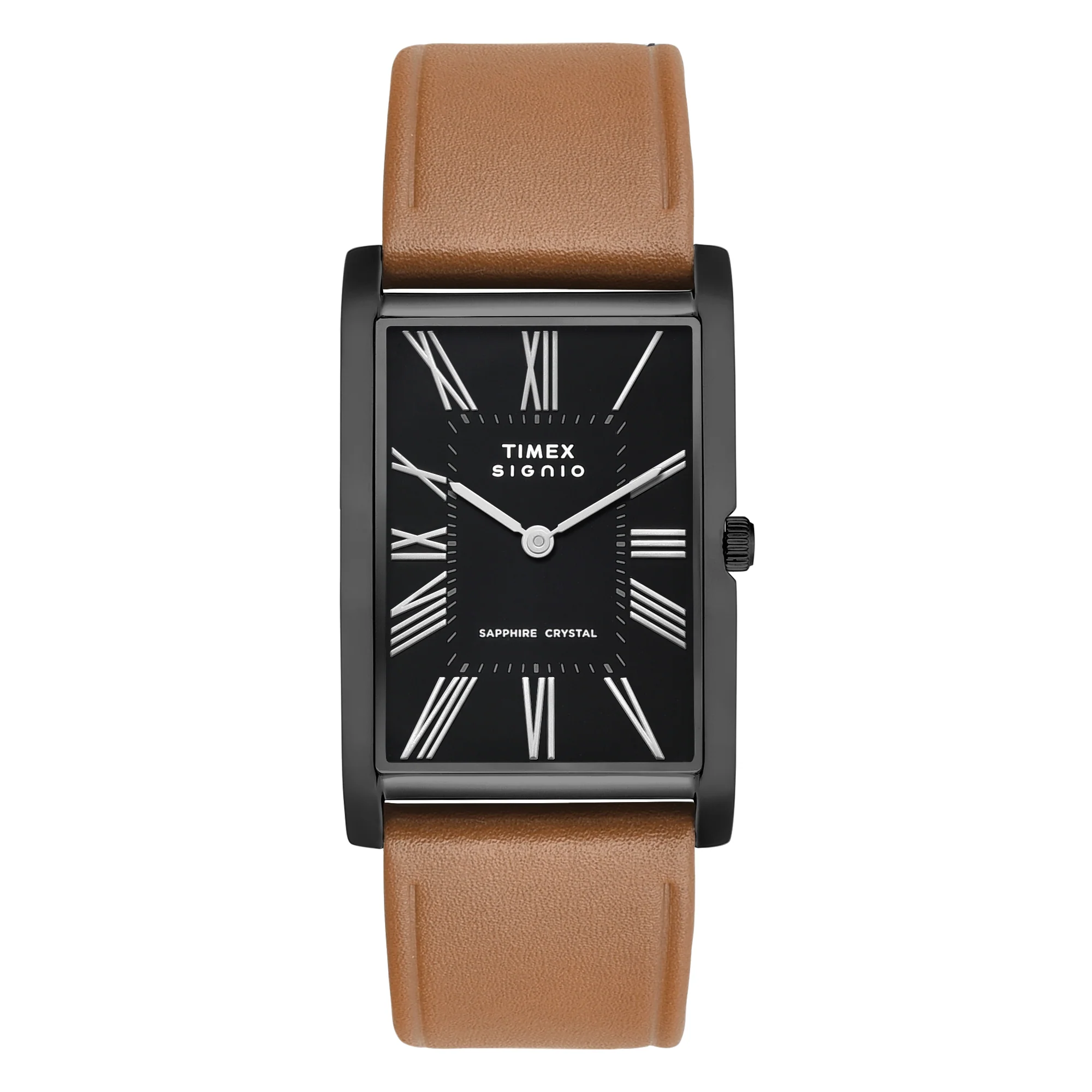 Timex Signio Rectangle 28mm Black Dial Analog Men Watch - TWEG34302