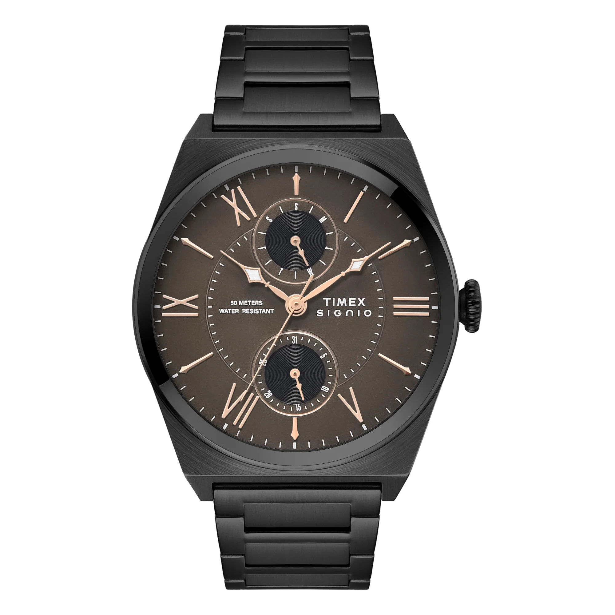 Timex Signio Round 42mm Brown Dial Analog Men Watch - TWEG34502