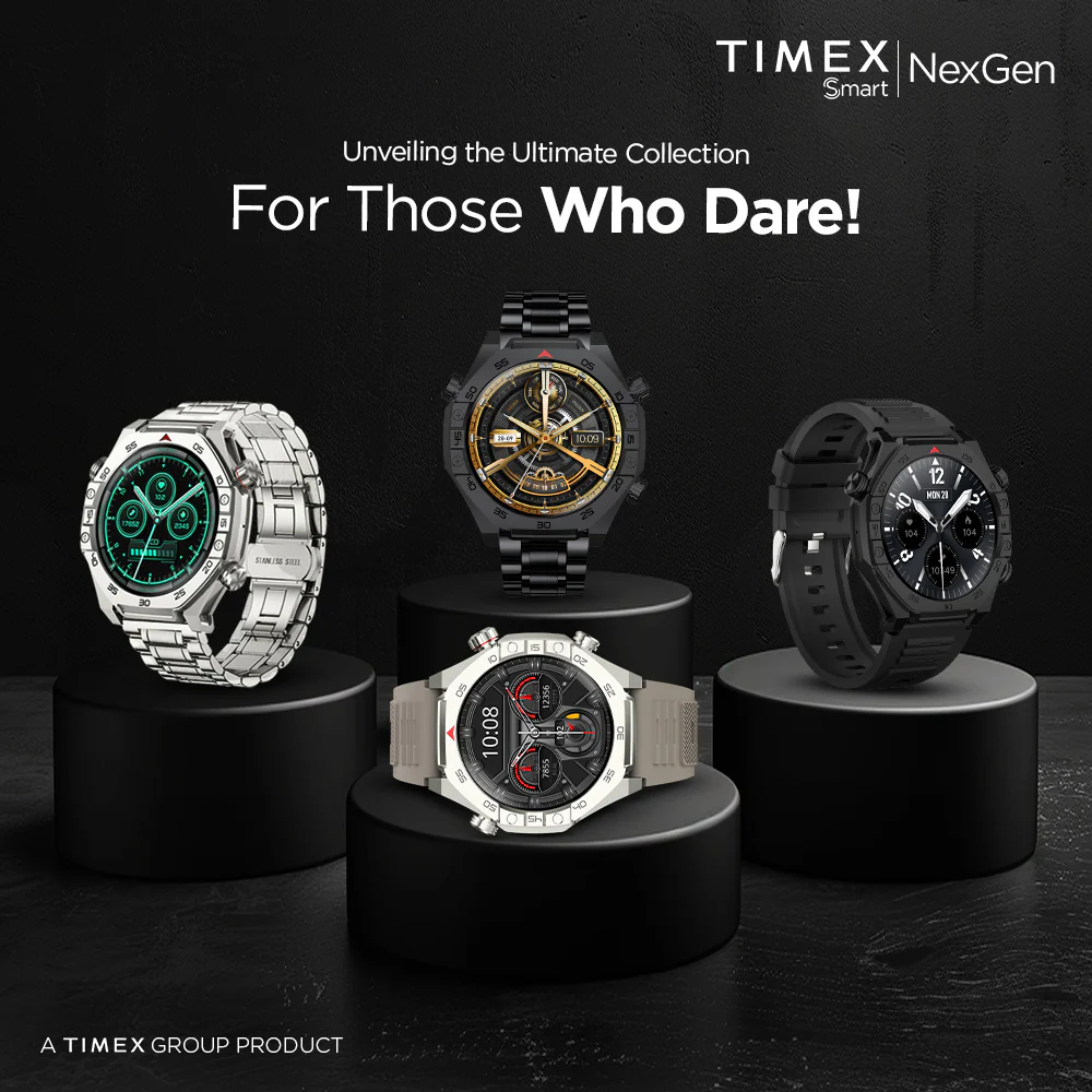 Timex Smart NexGen 1.43 inches (3.6cm) Display with Functional Crown and BT Calling Smartwatch For Unisex - TWTXW701T - Image 9