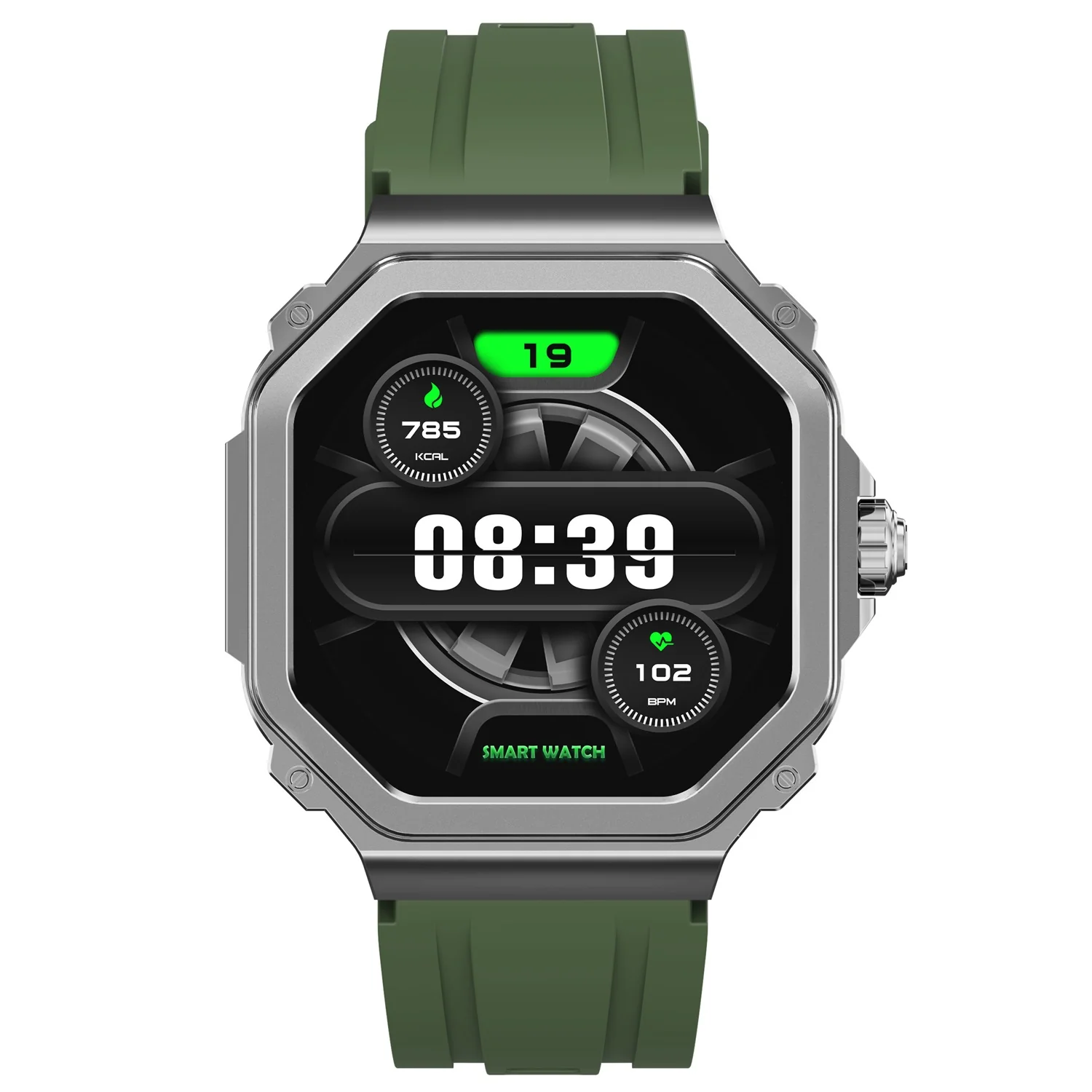TIMEX Smart Nova 1.43 inches (3.6cm) AMOLED Display with Functional Crown and BT Calling Smartwatch for Unisex - TWTXW1002T