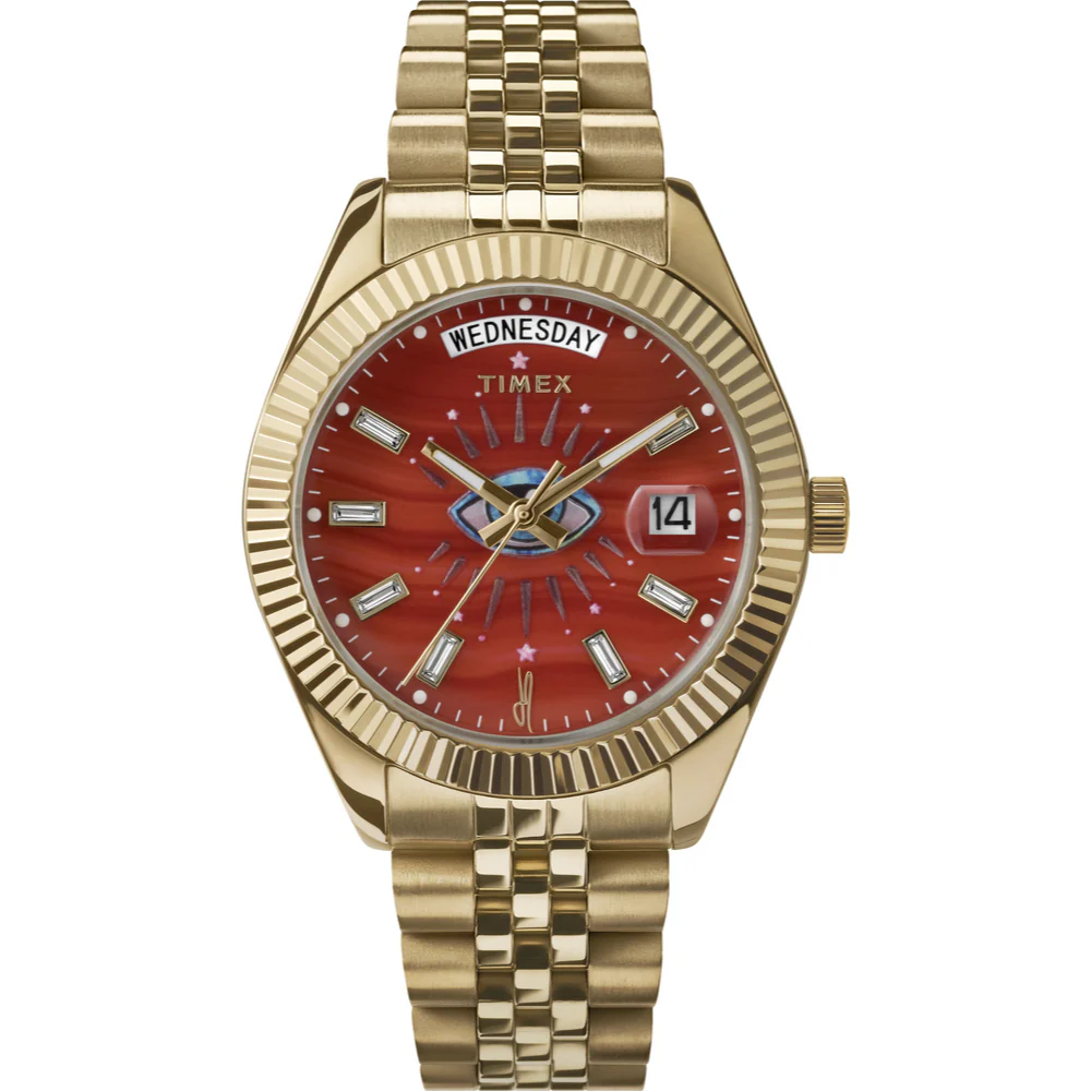 Timex x Jacquie Aiche 36mm Stainless Steel Bracelet Watch