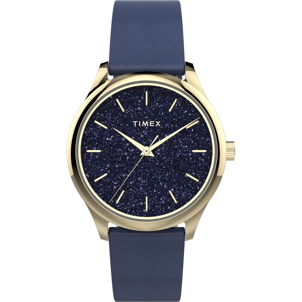 Timex 3 Hands Women's Analog Blue Dial Coloured Quartz Watch, Round Dial with 32 mm Case width - TW2V01200UJ