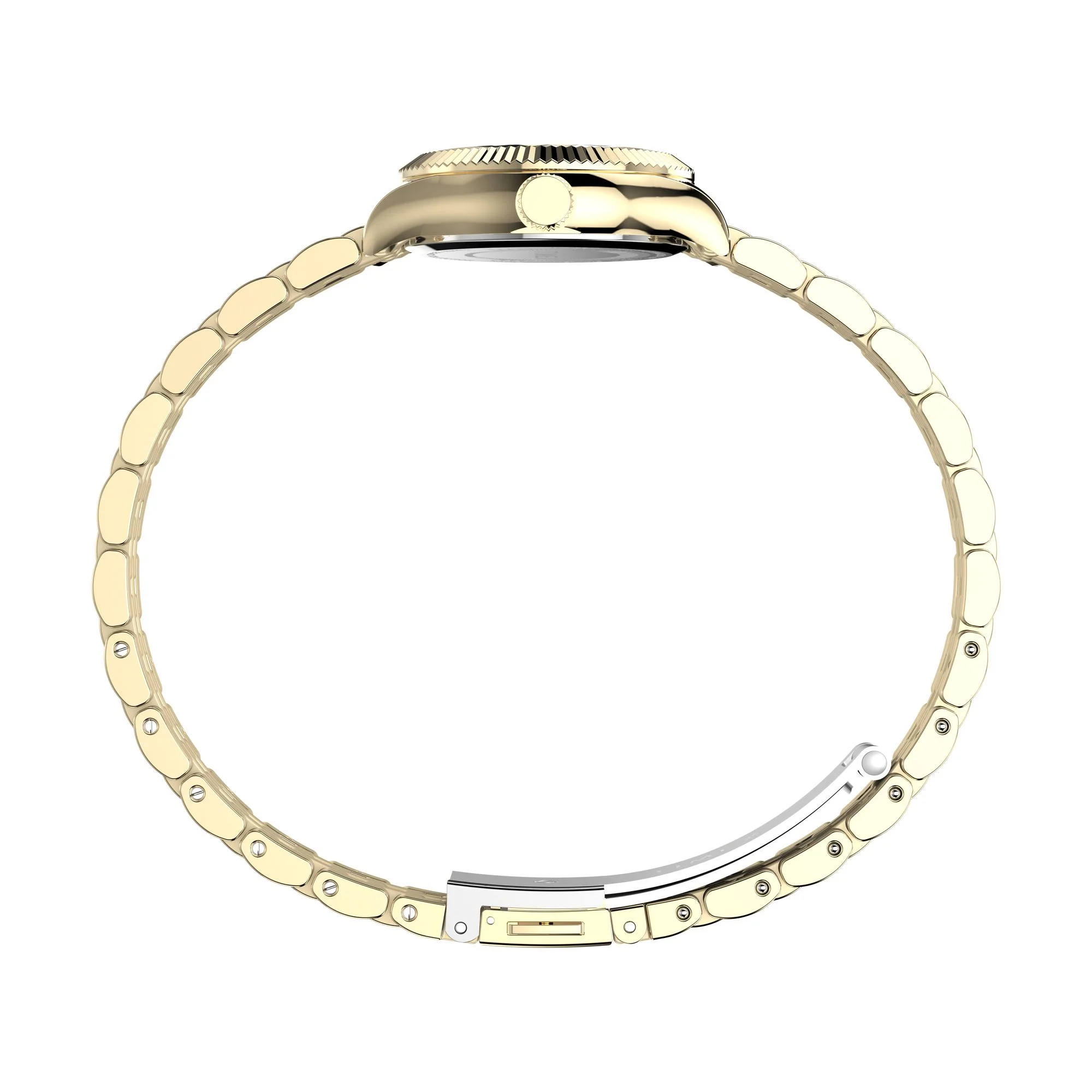 TIMEX Trend Gold-Tone Round Dial Analog Women's Watch - TW2W91000UJ - Image 2
