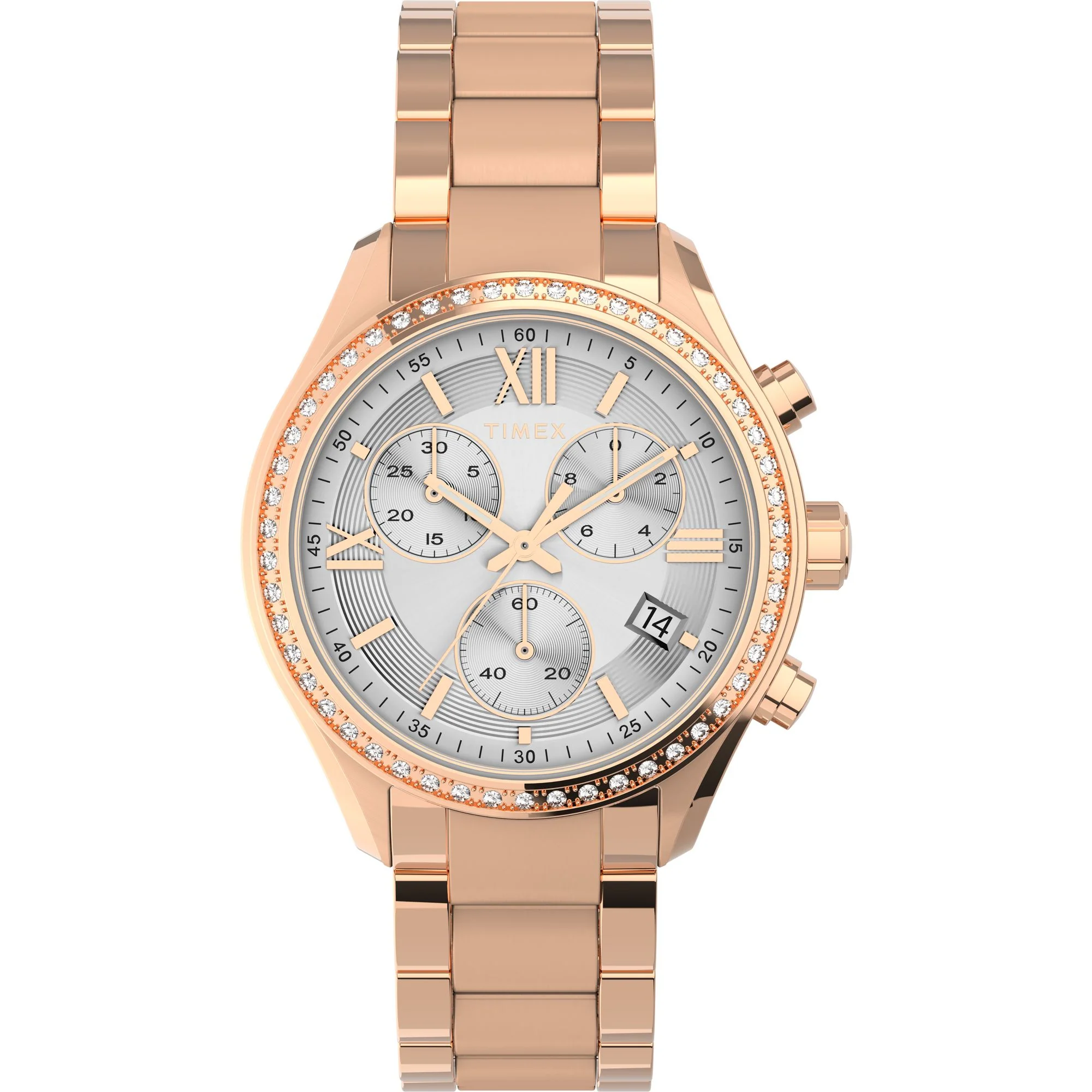 TIMEX Trend Silver Round Dial Analog Women's Watch - TW2V57900UJ