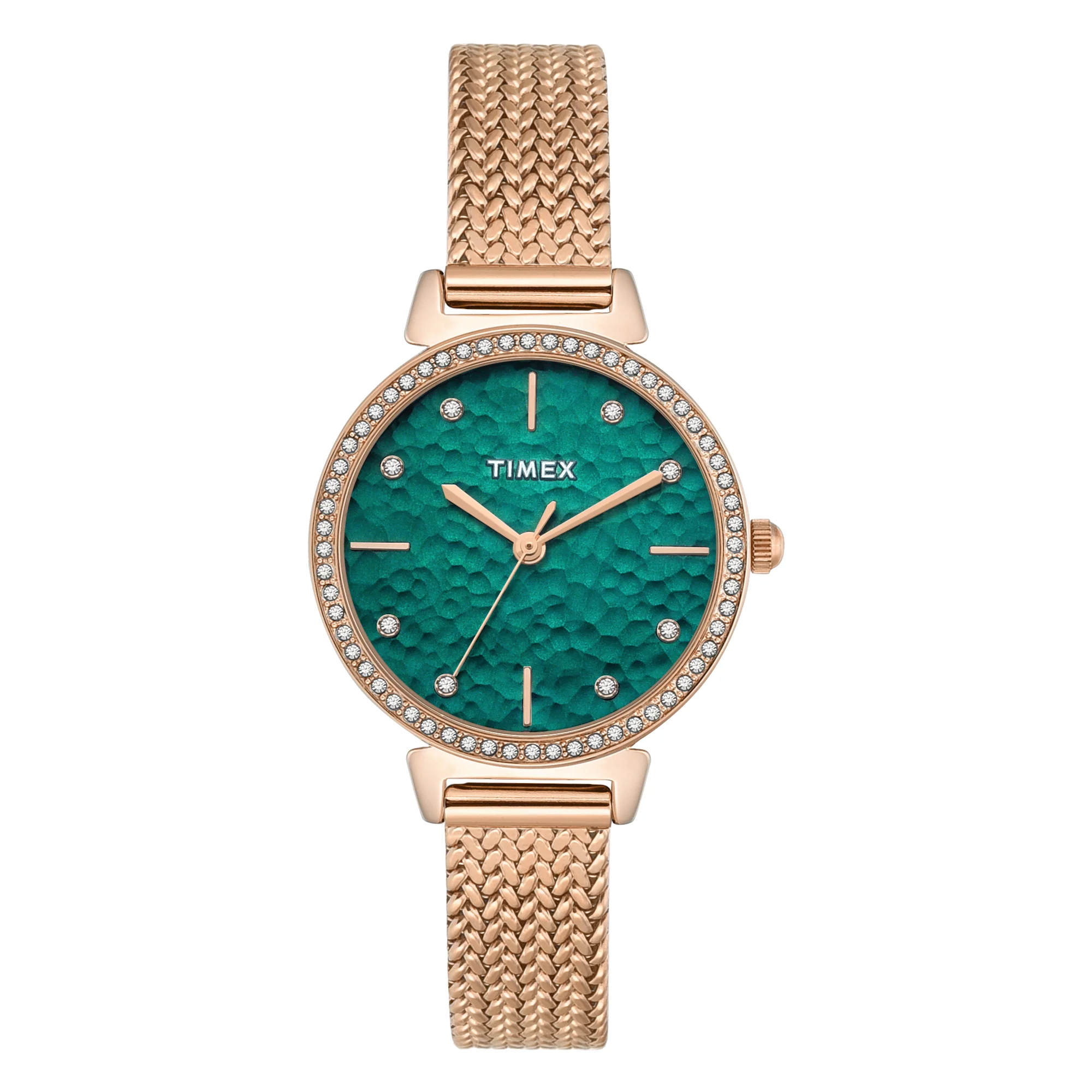 Timex Trendline Round 32mm Teal Dial Analog Women Watch - TWEL22305