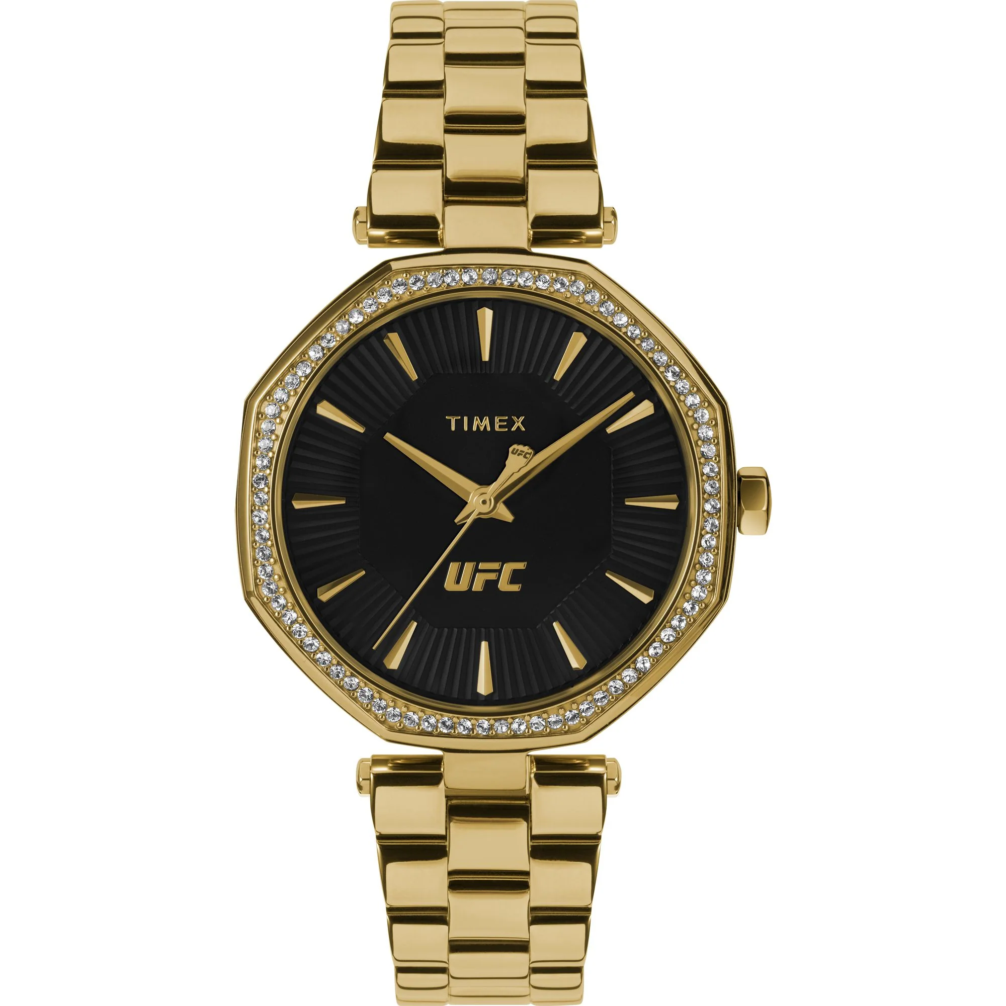 TIMEX UFC Jewel Women Black Octagonal Dial Analog Watch - TW2V83100X6