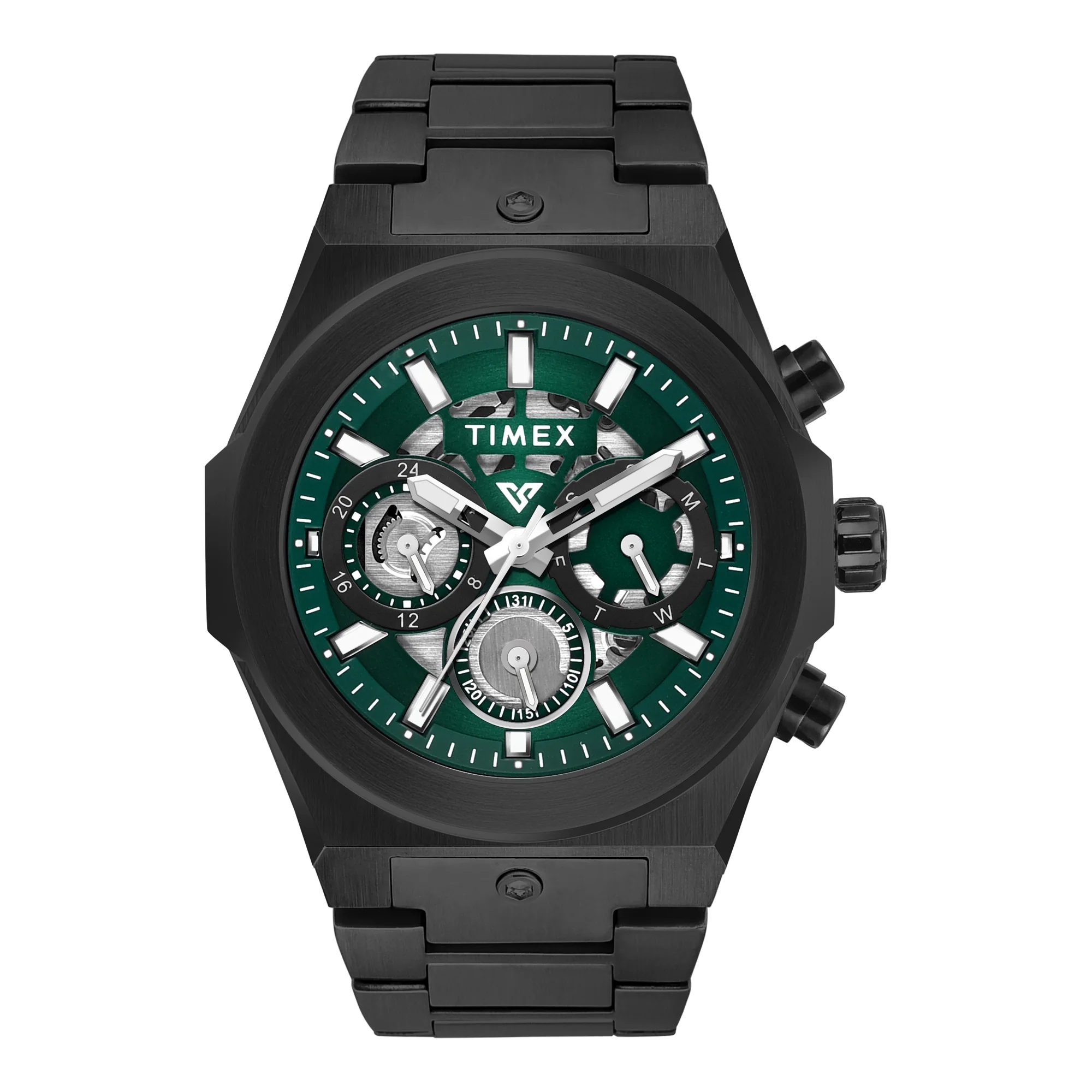 TIMEX Vector Men Green Round Dial Analog Watch - TWEG26102