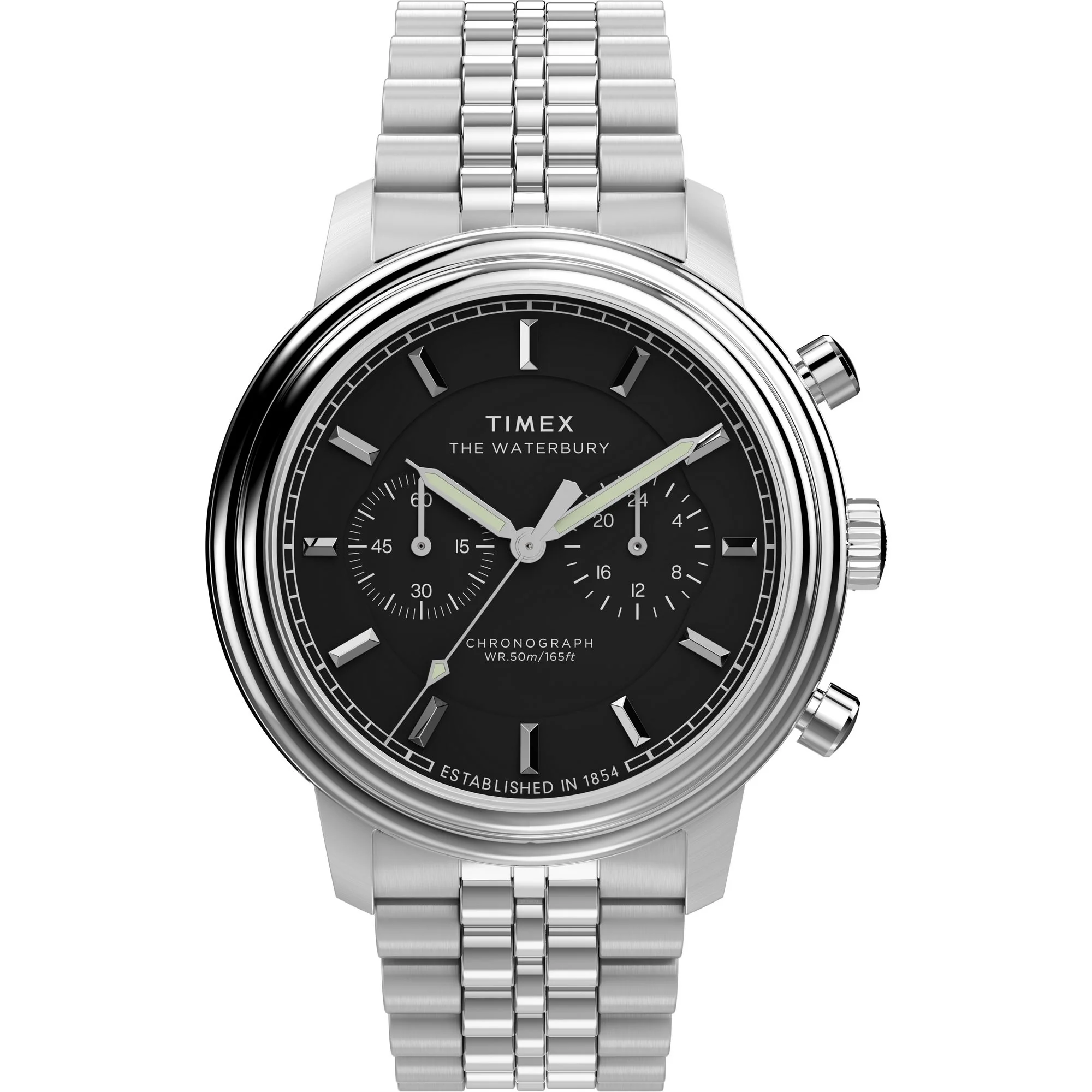TIMEX Waterbury Black Round Dial Analog Men's Watch - TW2Y23400UJ