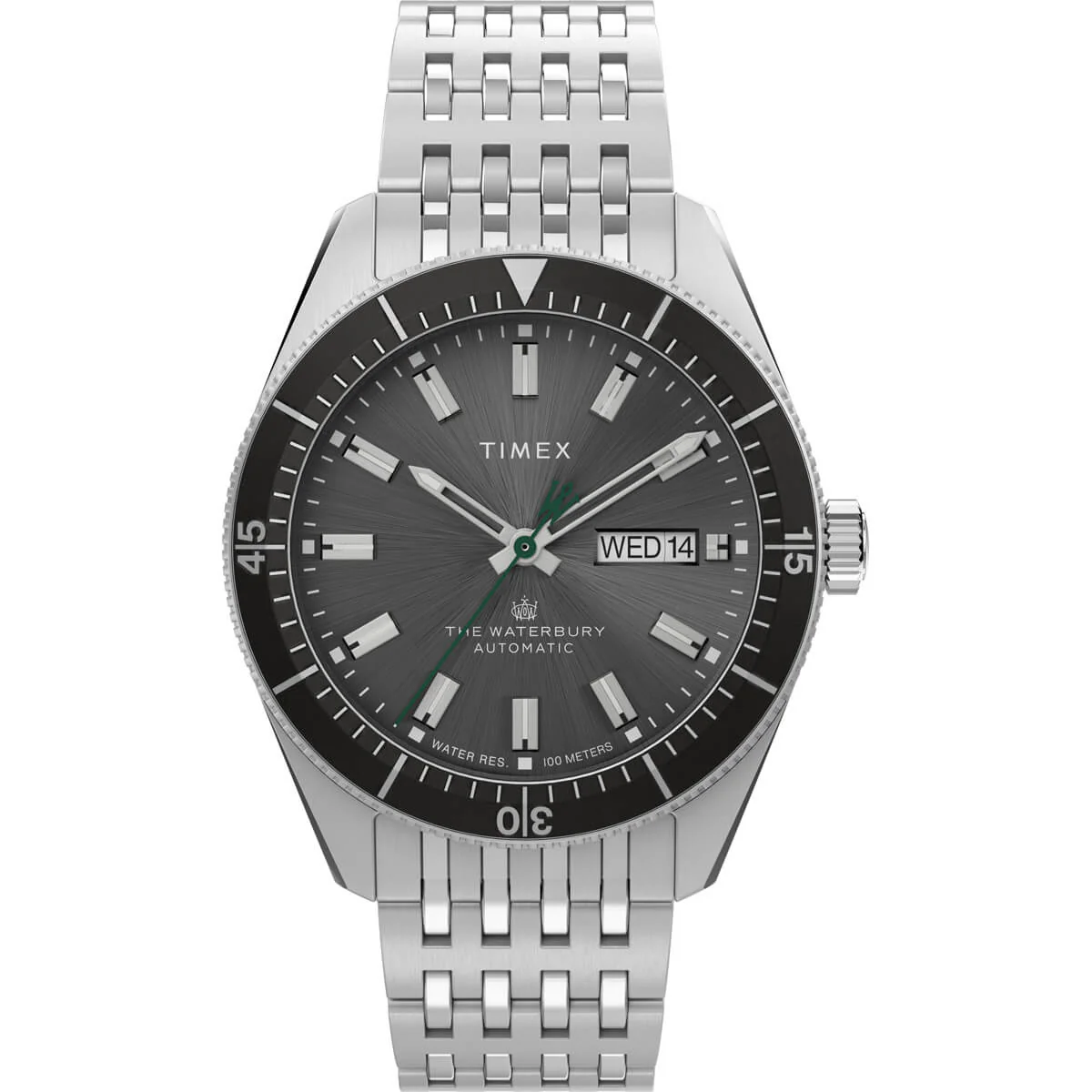 Timex Heritage Collection Men's Mechanical Automatic Wind Stainless Steel Dial Round Case Automatic Function Watch -TW2V24900