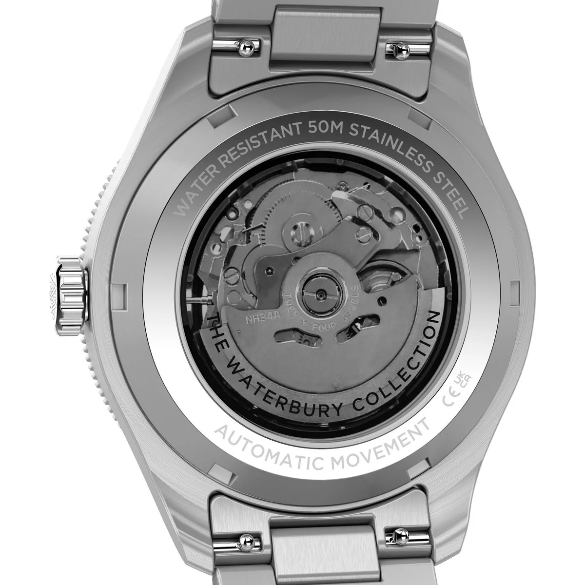 Timex Waterbury Round 42mm Black Dial Mechanical Automatic Men Watch - TW2Y60600UJ - Image 2