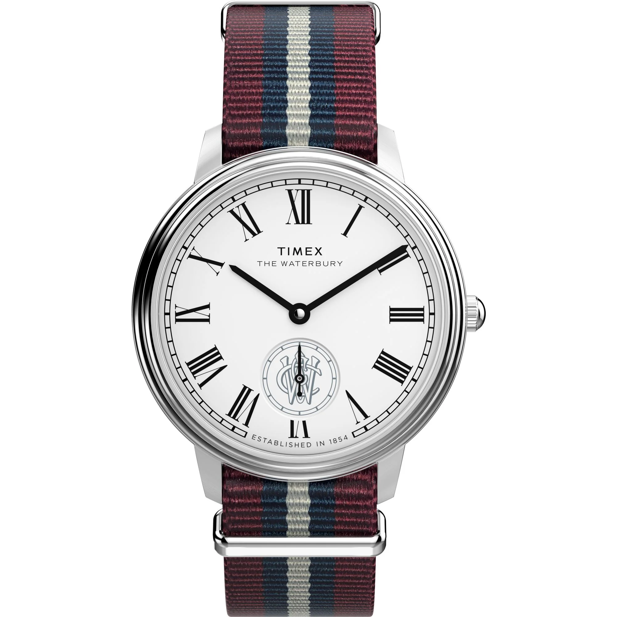 TIMEX Waterbury Silver-Tone Round Dial Analog Men's Watch - TW2Y27600UJ
