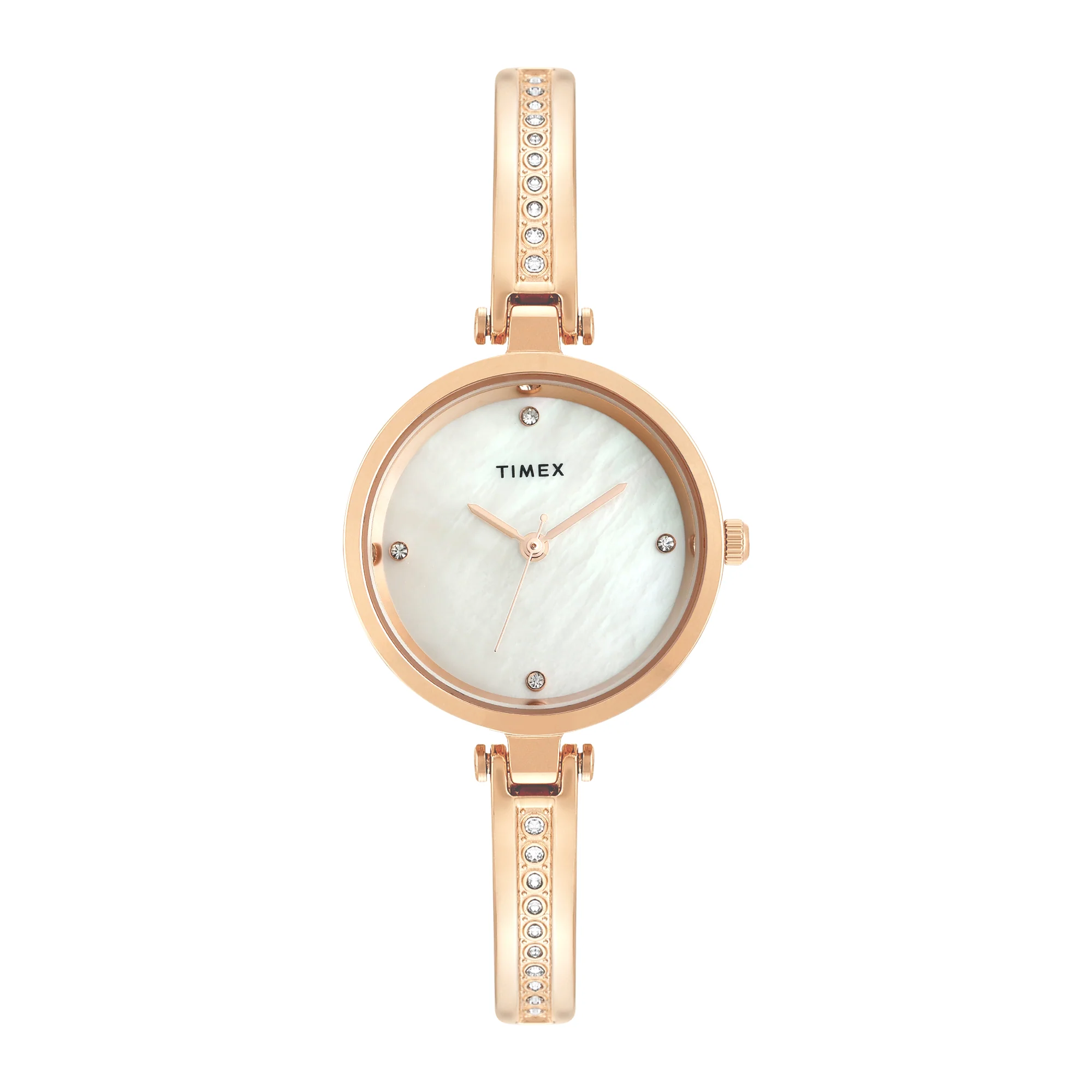 TIMEX Women Mother of Pearl Natural Round Dial Analog Watch - TWEL200SMU05