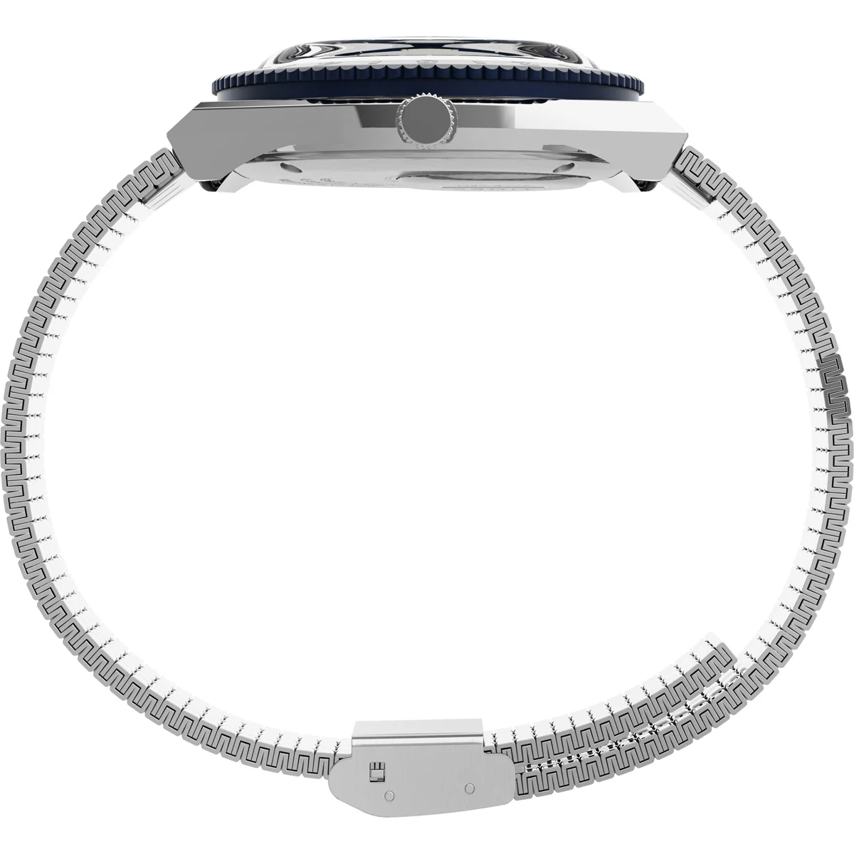 Q Timex 3 Hands Women's Analog Blue Dial Coloured Quartz Watch, Round Dial with 36 mm Case width - TW2U95500UJ - Image 3
