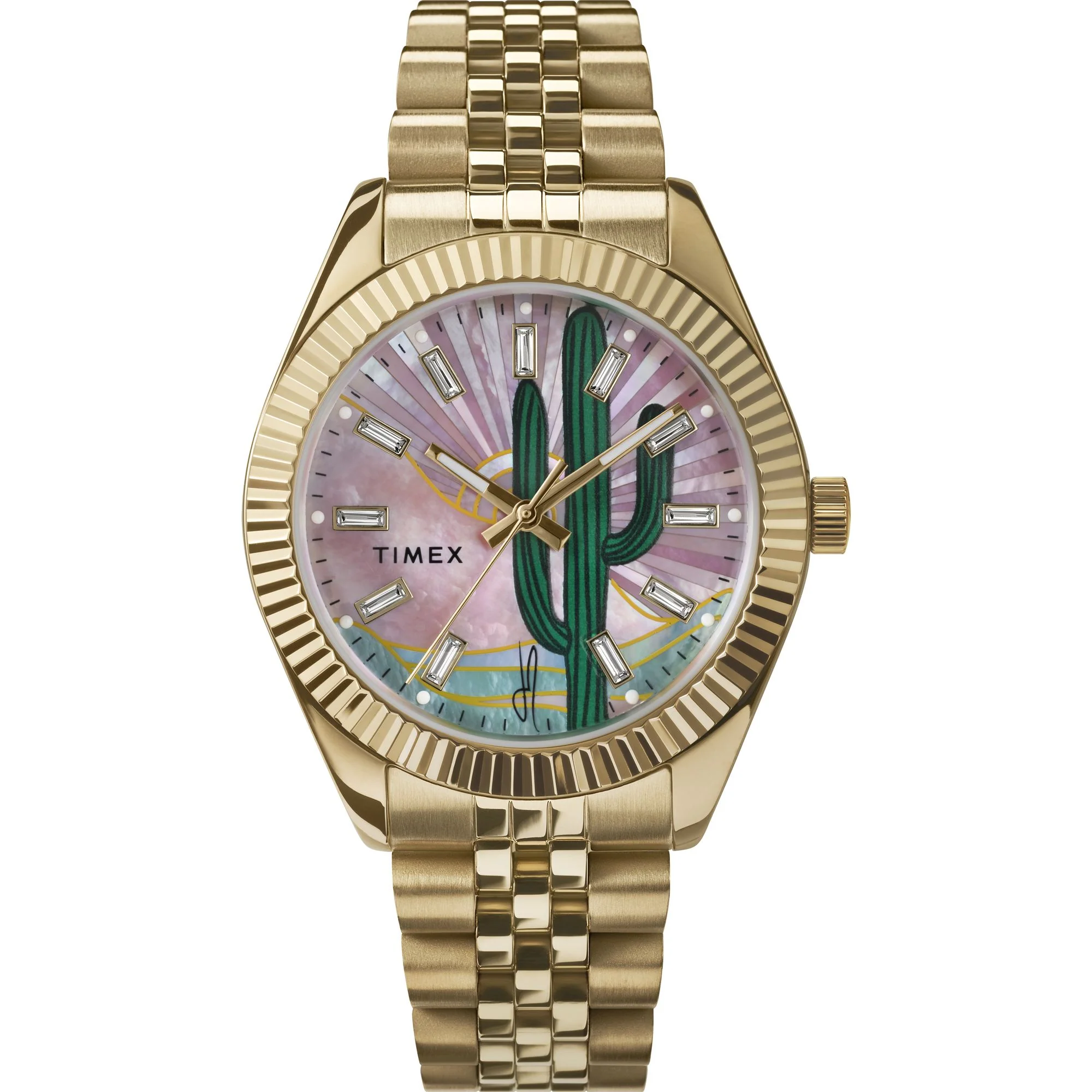 Timex x Jacquie Aiche 36mm Stainless Steel Bracelet Watch - TW2Y45100X6