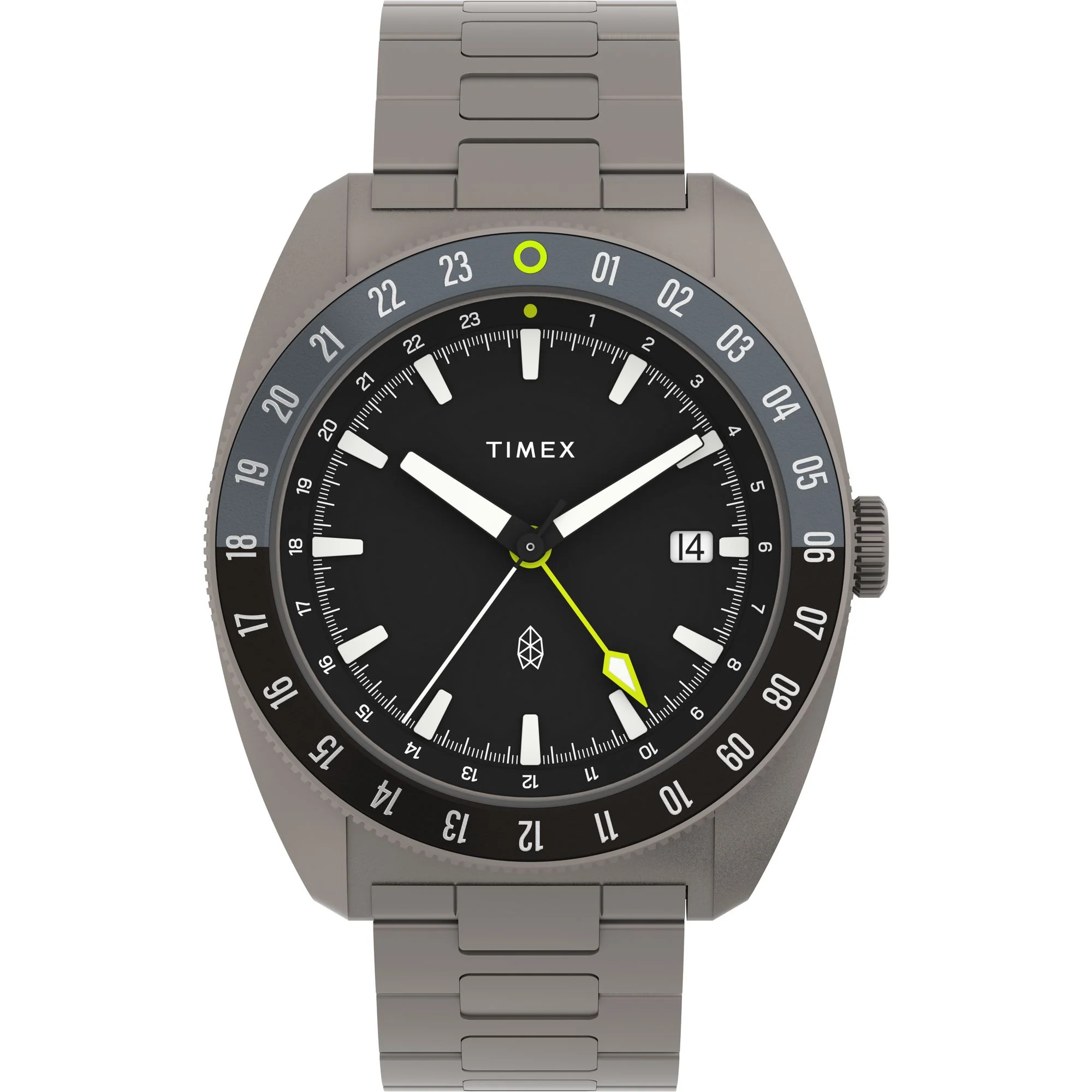 Timex x The James Brand GMT 41mm Titanium Bracelet Watch Box Set - TWG065500X6