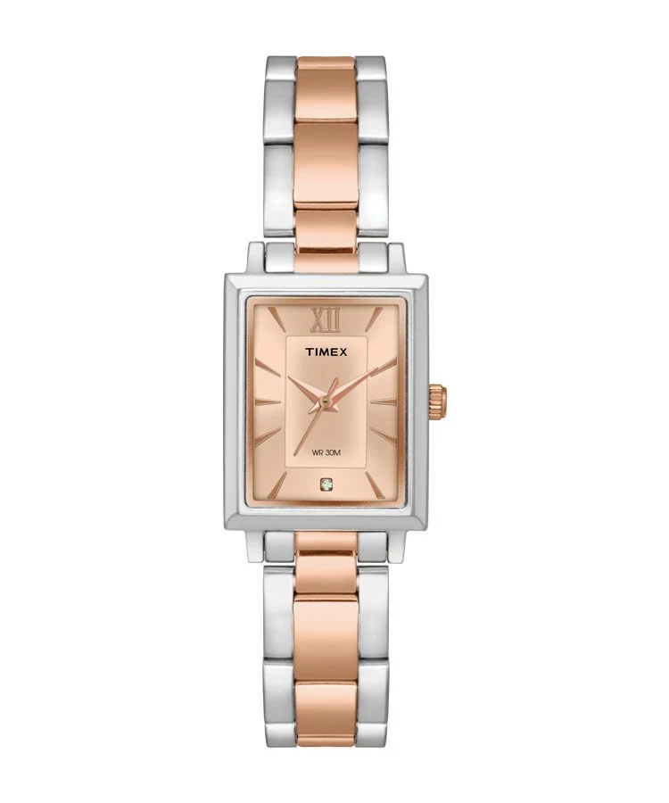Timex Classics Pairs Brown Dial  Case 3 Hands Function Watch -TW00PR217