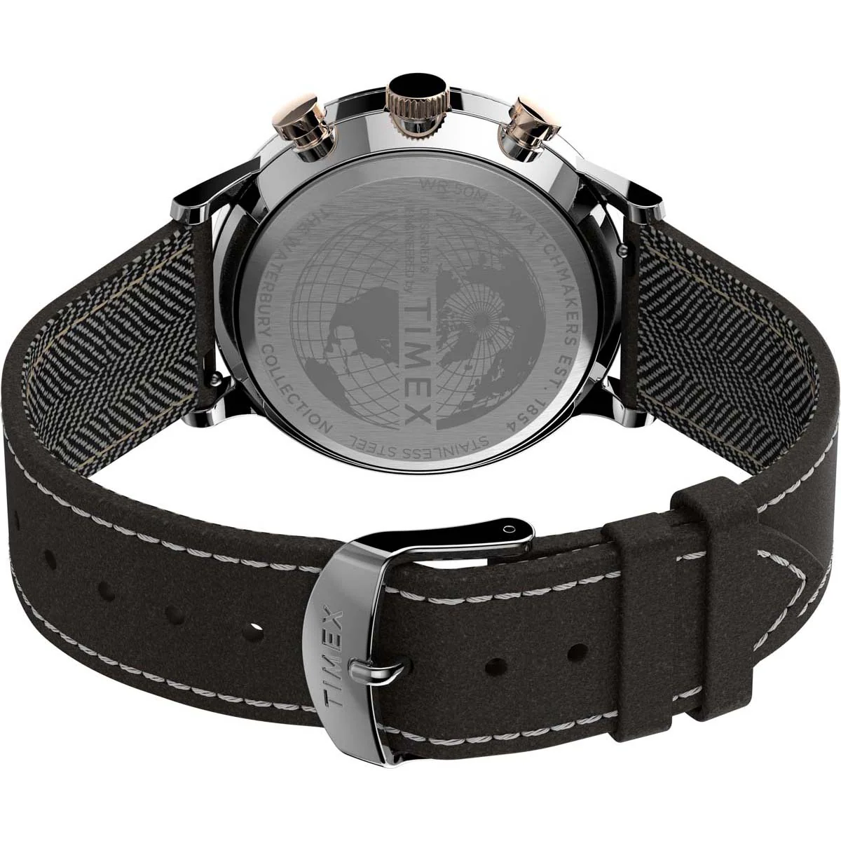 Timex Heritage Collection Men's Quartz Analog Stainless Steel Dial Round Case Stainless-Steel Function Watch -TW2T71500UJ - Image 4