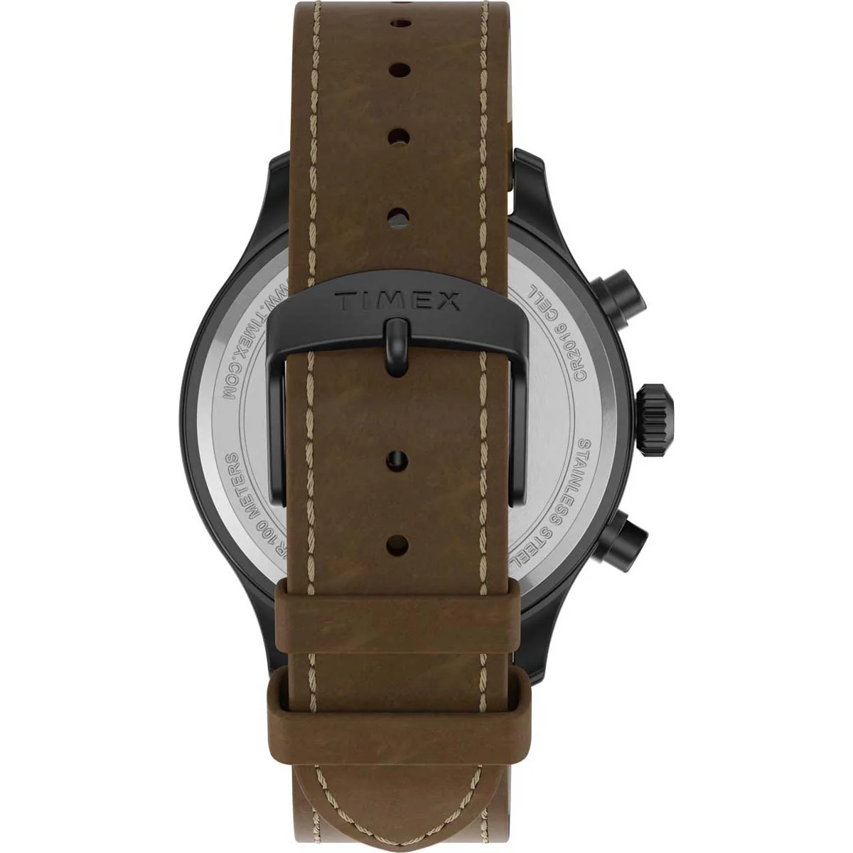 Timex Expedition Men's Quartz Analog Gunmetal Dial Round Case Leather-Strap Function Watch -TW2T73100AP - Image 3