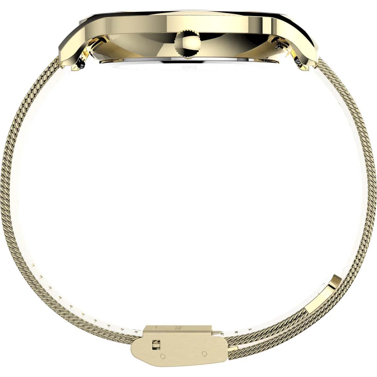 Timex Global Women's Gold-Tone Dial Case Stainless-Steel-Mesh-Bracelet Function Watch -TW2T74600 - Image 2