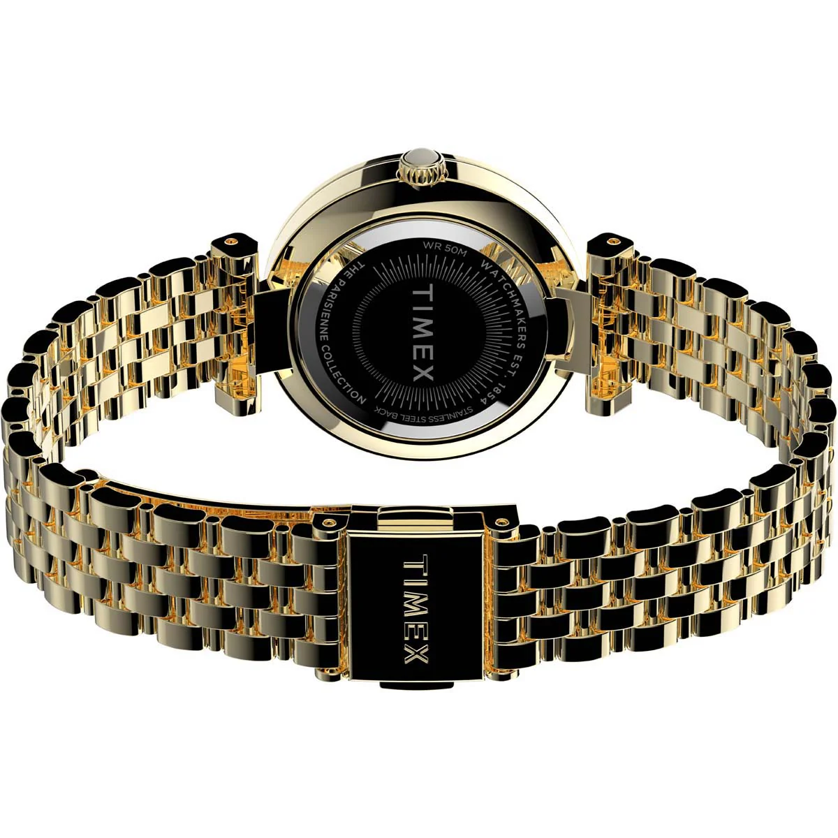 Timex Global Women's Gold-Tone Dial Case Stainless-Steel Function Watch -TW2T78900 - Image 4