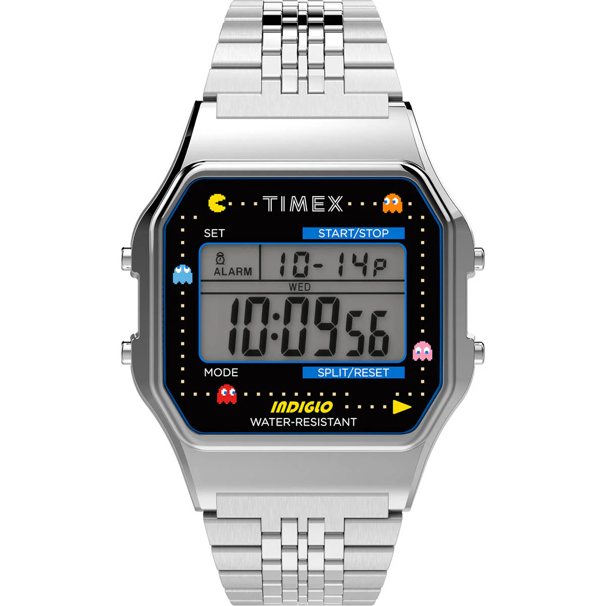 Timex Global Unisex Silver-Tone Dial  Case Chronograph Function Watch -TW2U31900