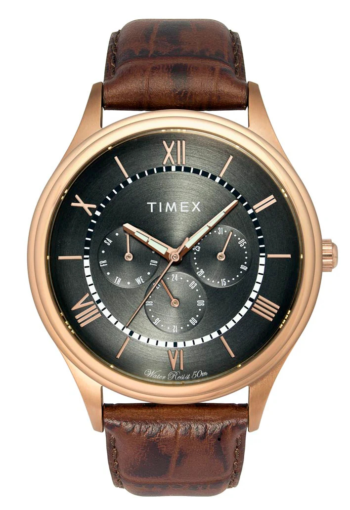 Timex Fashion Men's Blue Dial Round Case Multifunction Function Watch -TWEG16801