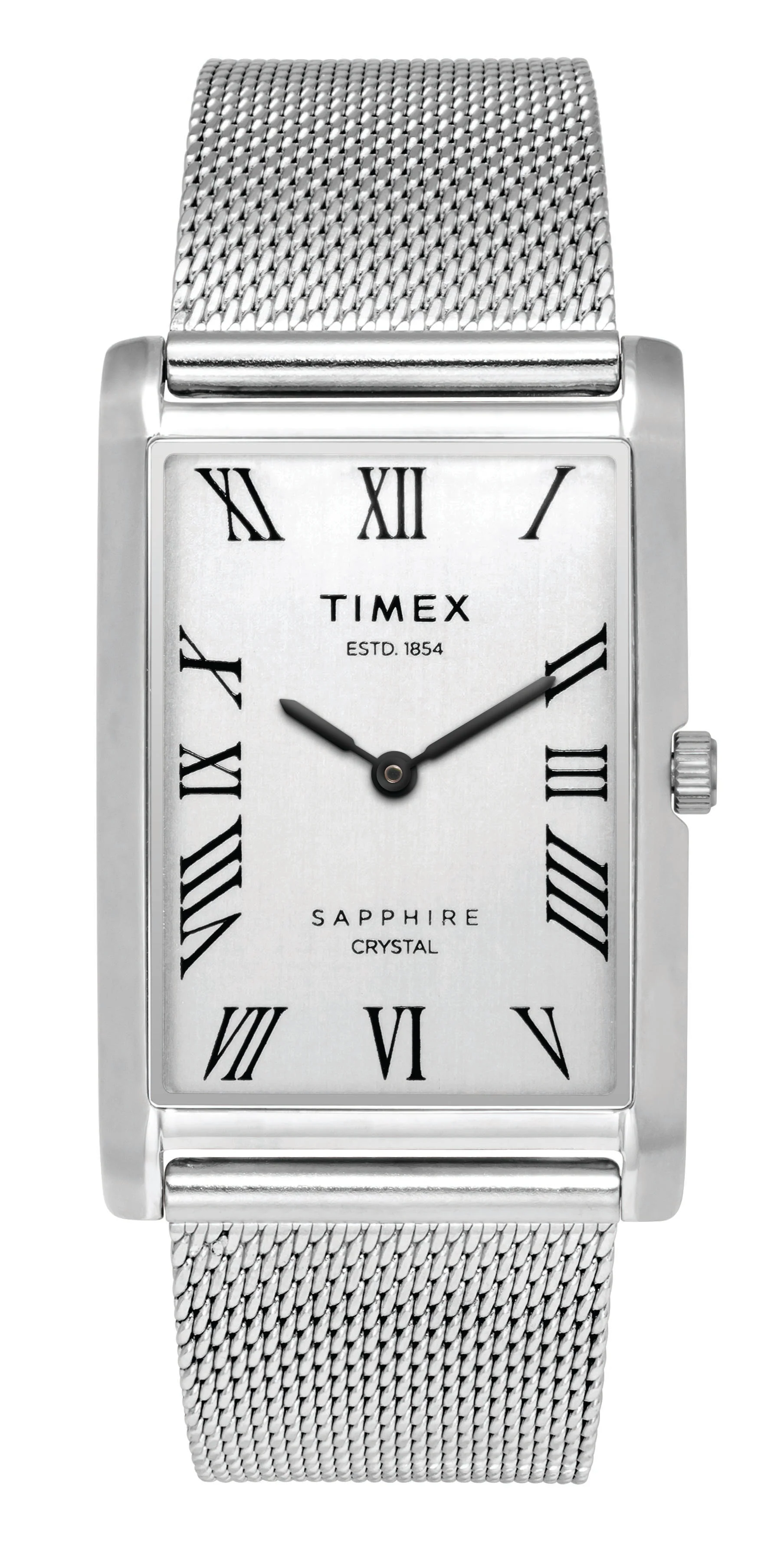 Timex Empera Men's Silver Dial Rectangle Case 2 Hands Function Watch -TWEG17310