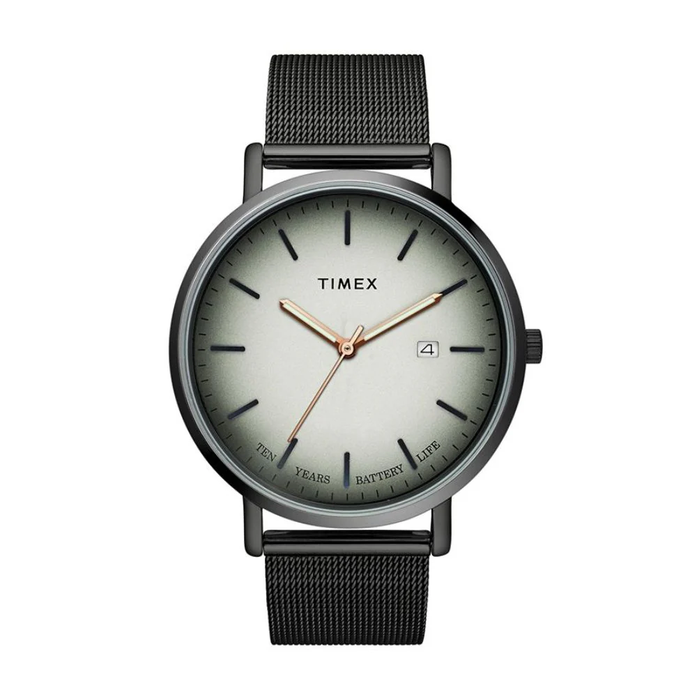 Timex Empera Men's Grey Dial Round Case 10 Year Battery Life Date Function Watch -TWEG17705